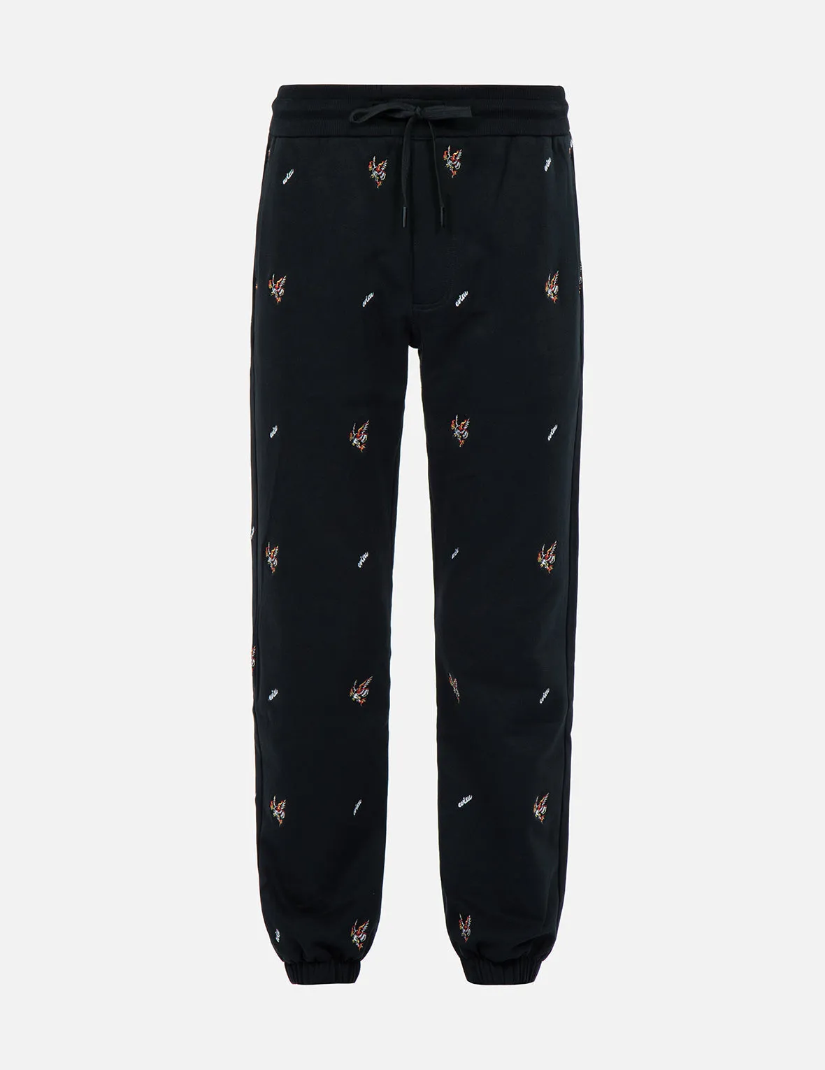 Eagle and Logo Allover Embroidery Sweatpants