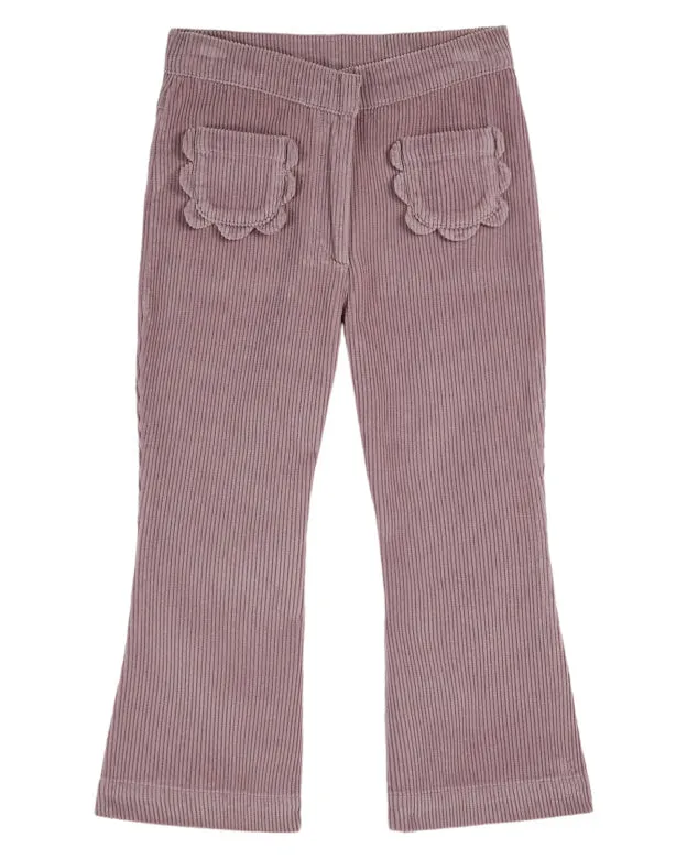 Emile et Ida Purple Velvet Flared Pants