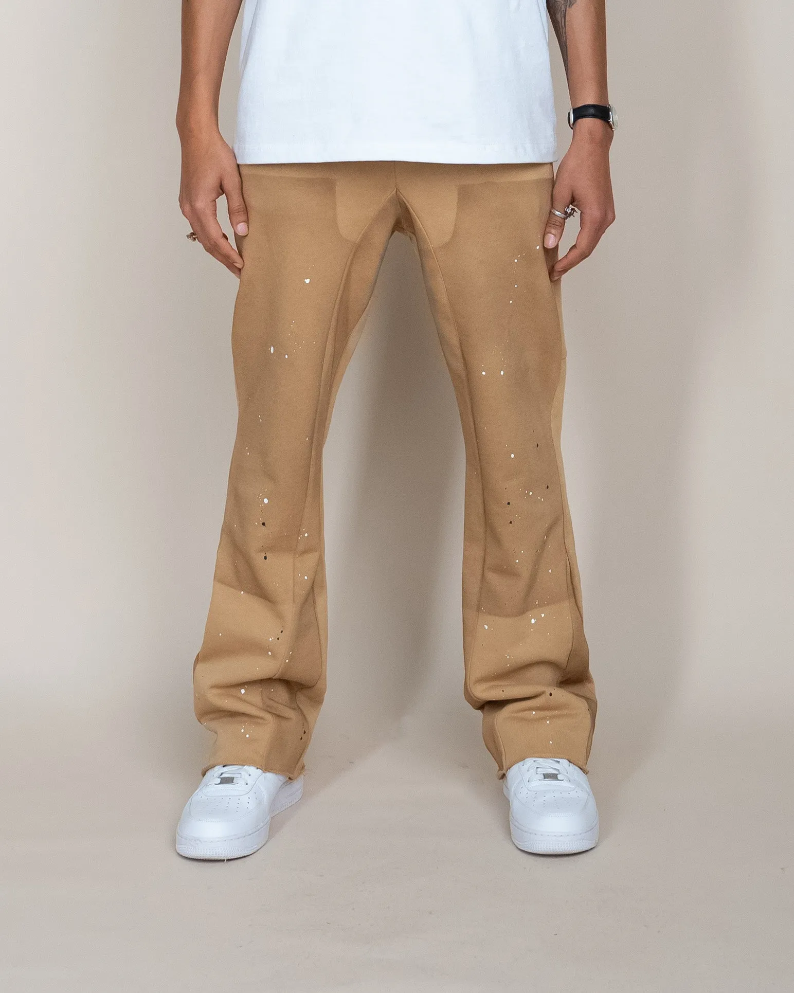 EPTM FRENCH TERRY CARPENTER PANTS - KHAKI