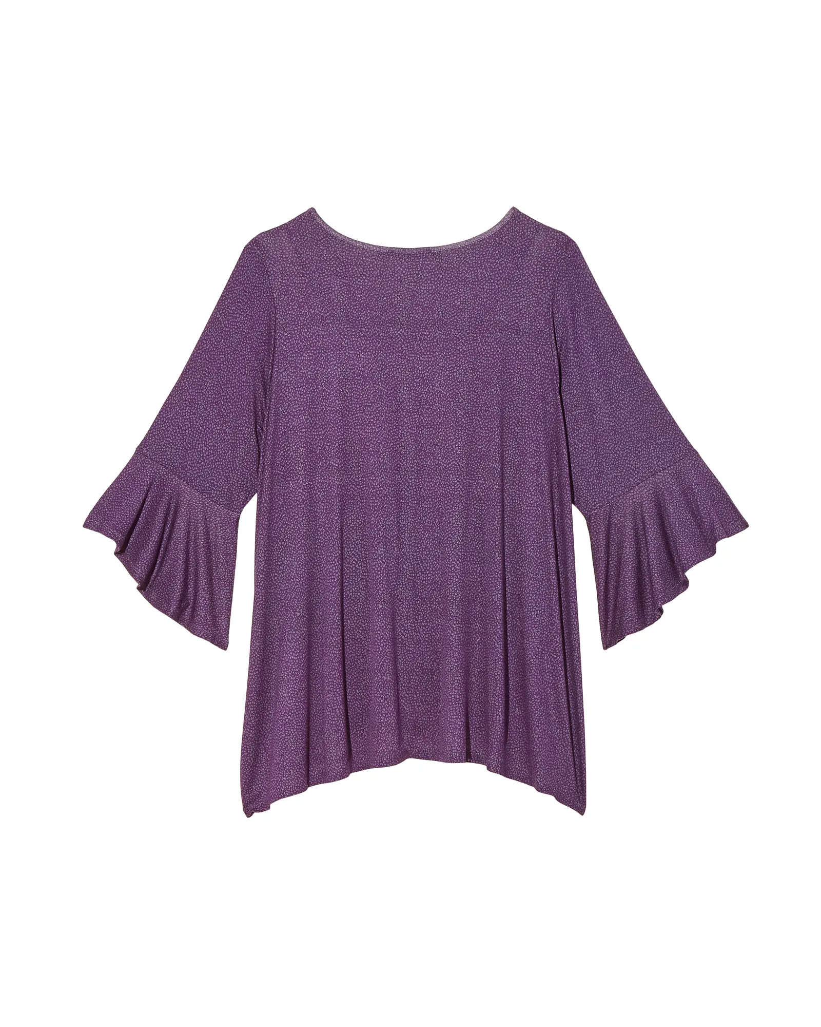 Evelyn 3/4 Flared Sleeve Top | Purple / Lilac