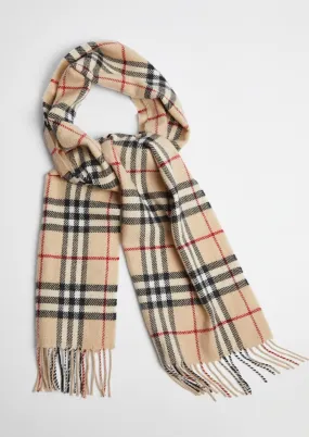 Foxford Fawn, Black & Red Check Scarf