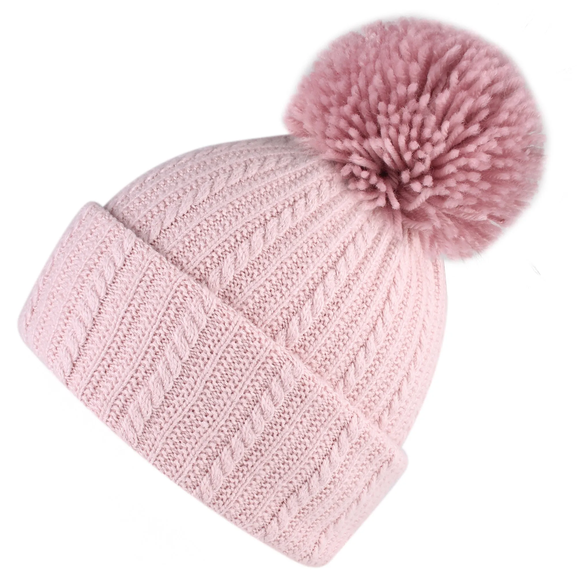 FURTALK Winter Women Real Fur Pom Pom Hat and Scarf Drop Shipping AD003