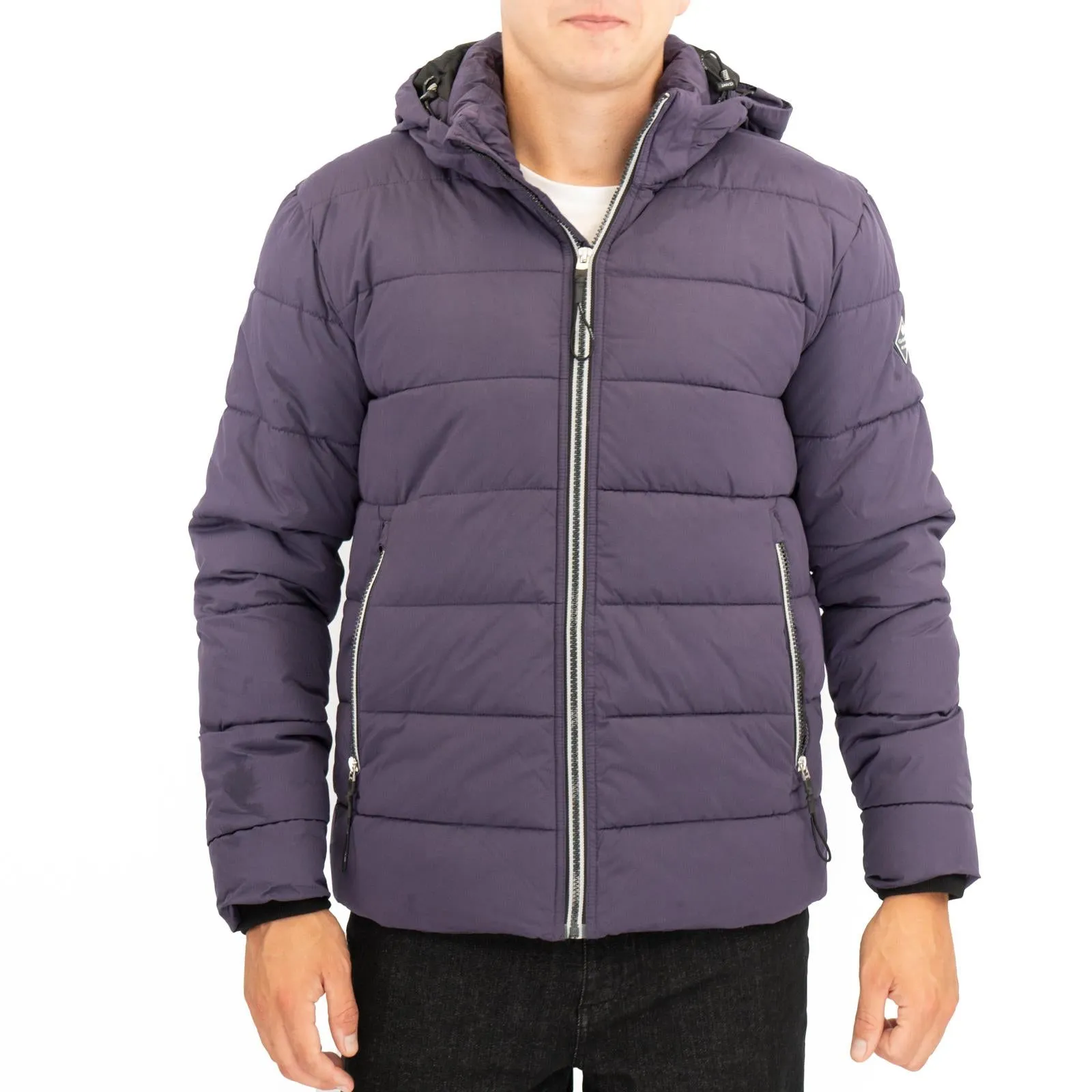 GANT Mens Jacket Coat Active Cloud Padded Purple