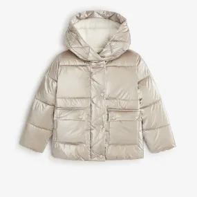 Girls' gold parka