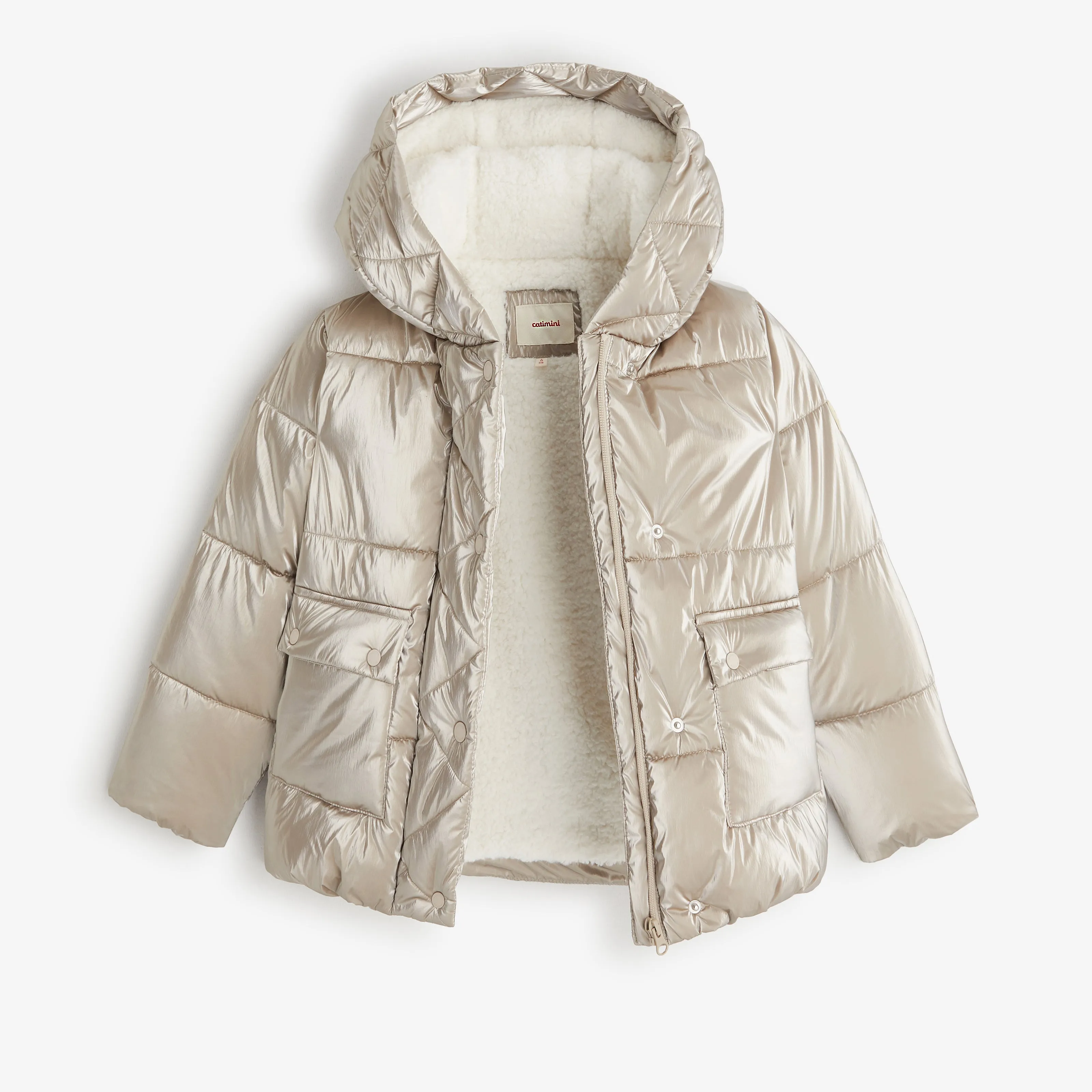 Girls' gold parka