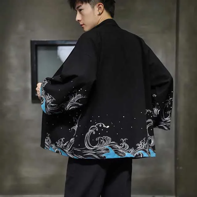 Great Waves Kimono Jacket