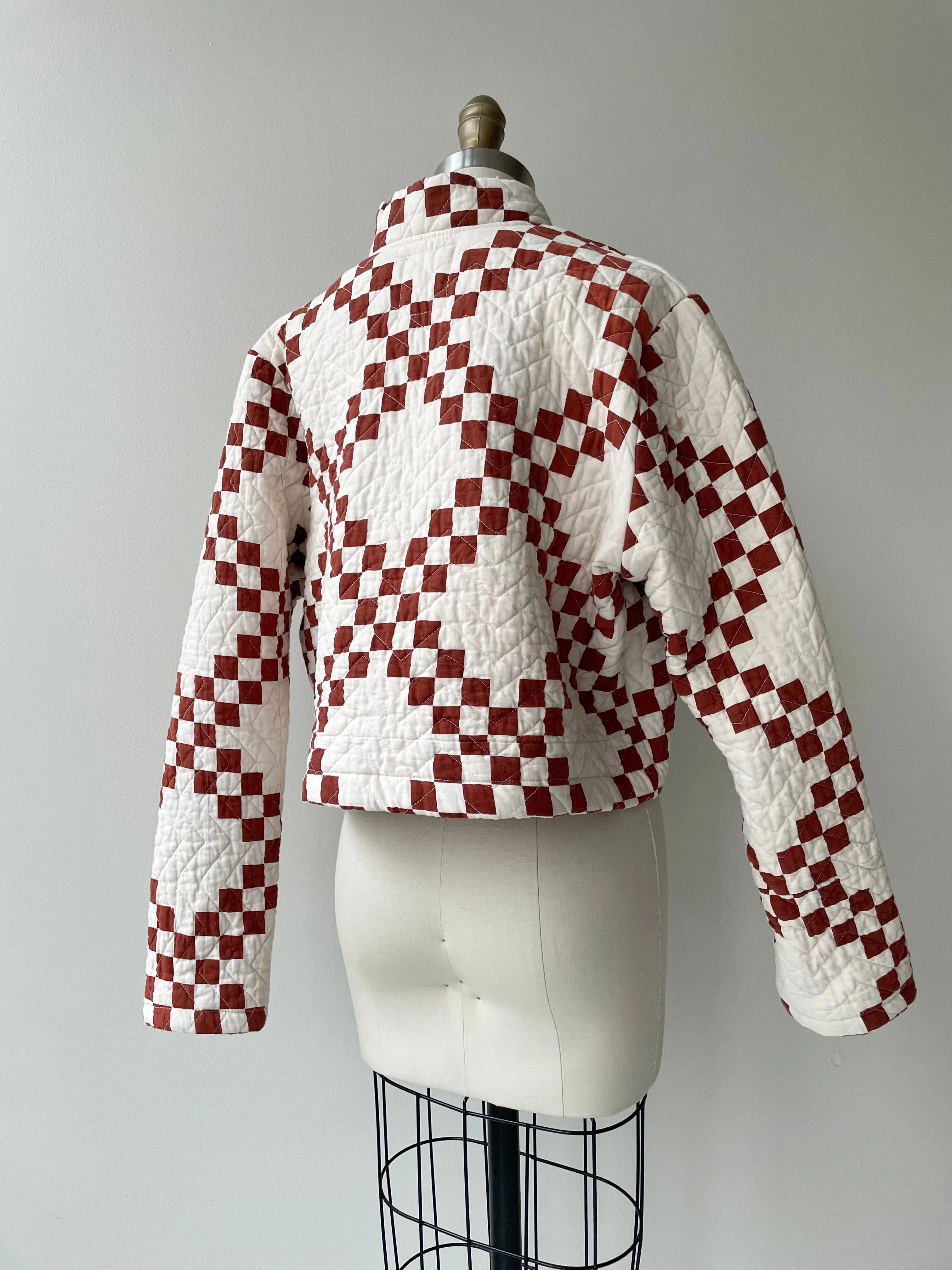 Handmade Irish Chain Quilt Jacket