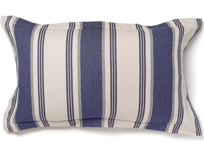 Hatteras Stripe Denim Blue Rustic Bedding Collection