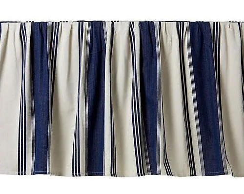 Hatteras Stripe Denim Blue Rustic Bedding Collection