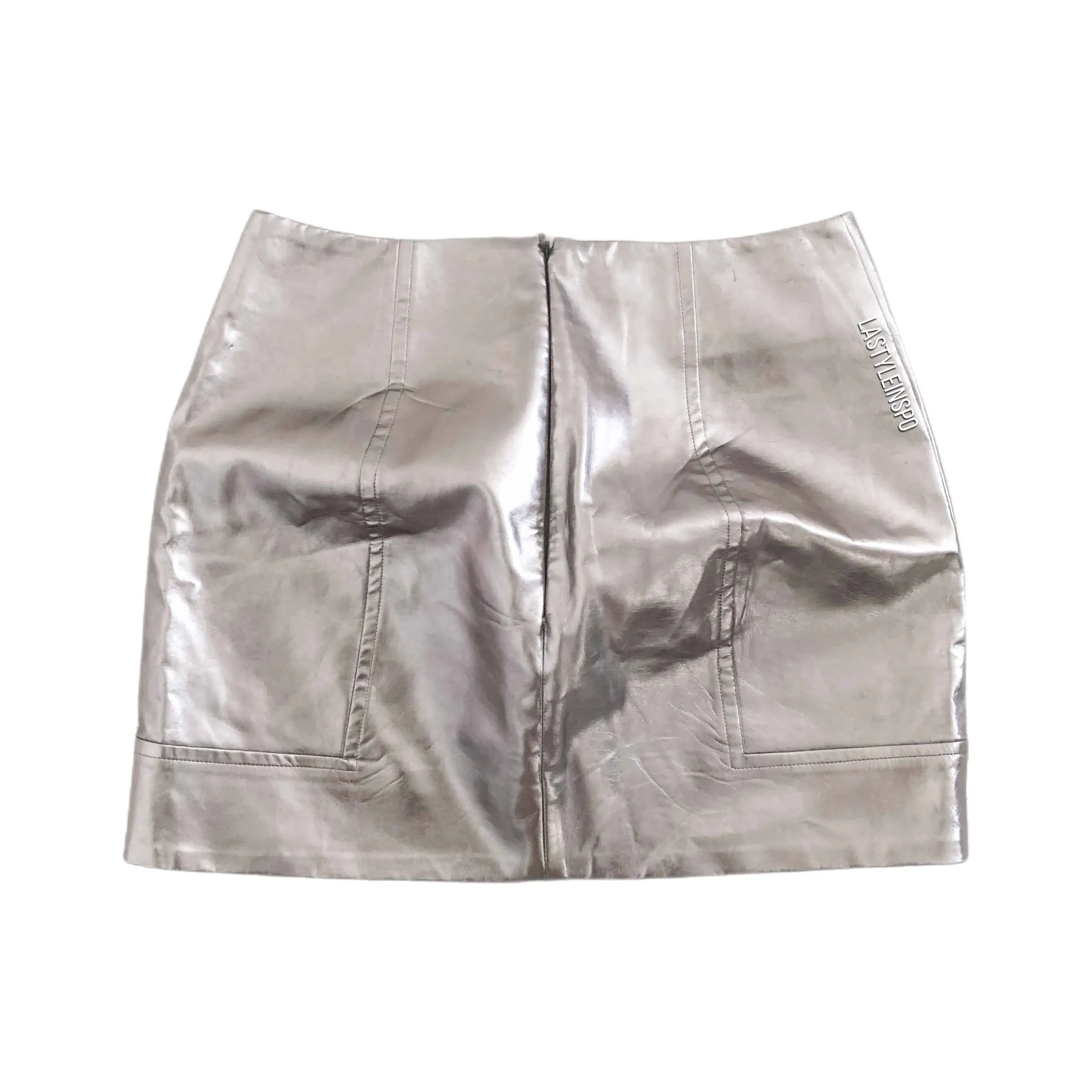 HOUSE OF CB Mistress Rocks Metallic Gold Skirt Small