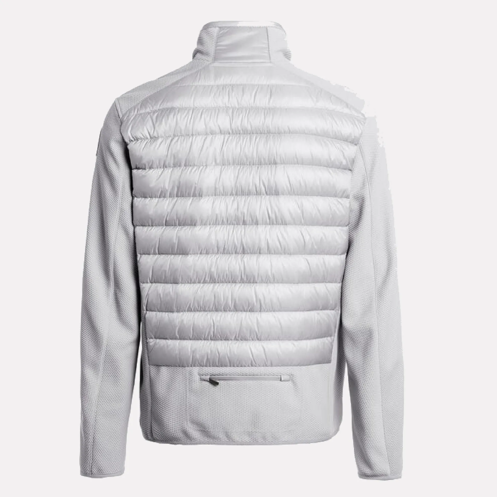 Jayden Slim Fit Down Filled Quilted Hybrid Jacket / Lunar Rock