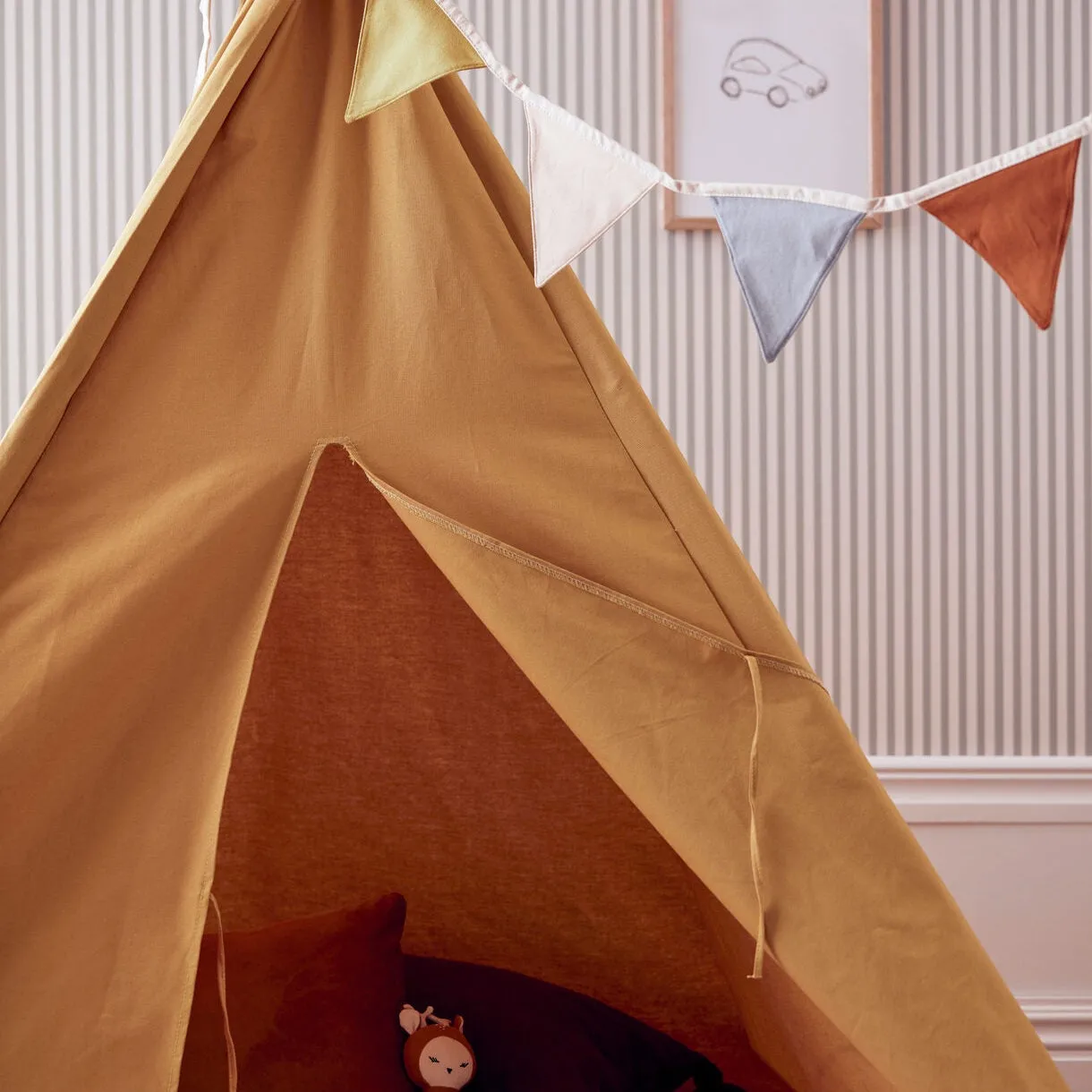 Kids Concept, Tipi Tent Mustard Yellow