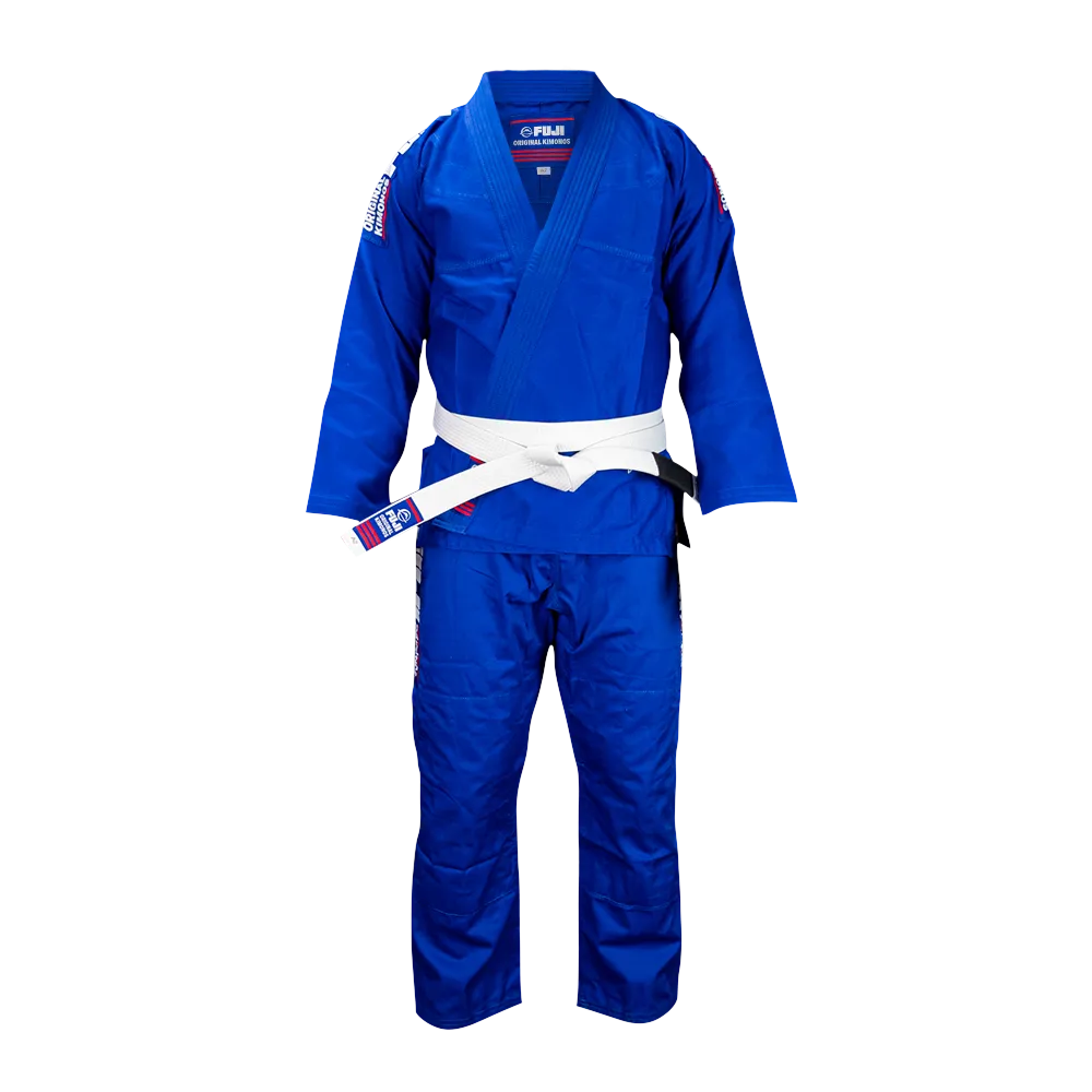 Kimono Brazilian Jiu Jitsu FUJI Baseline - Albastru (Centura Alba Inclusa)