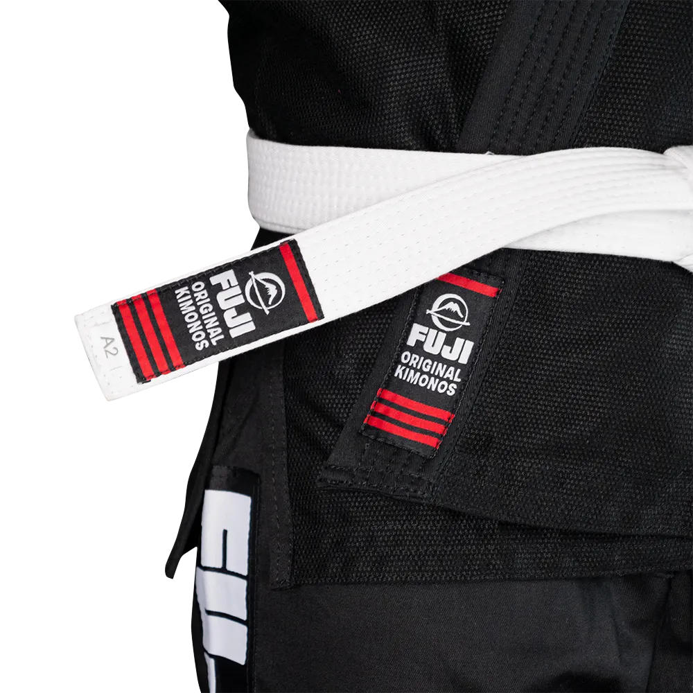 Kimono Brazilian Jiu Jitsu FUJI Baseline BJJ Gi - Negru (Centura alba inclusa)