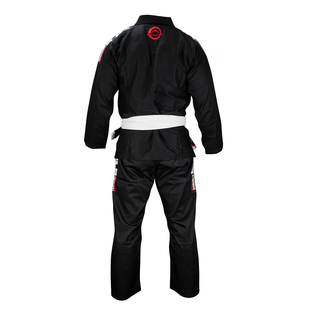 Kimono Brazilian Jiu Jitsu FUJI Baseline BJJ Gi - Negru (Centura alba inclusa)