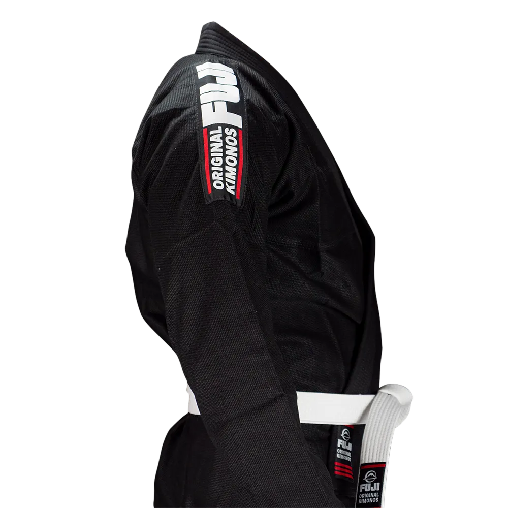 Kimono Brazilian Jiu Jitsu FUJI Baseline BJJ Gi - Negru (Centura alba inclusa)