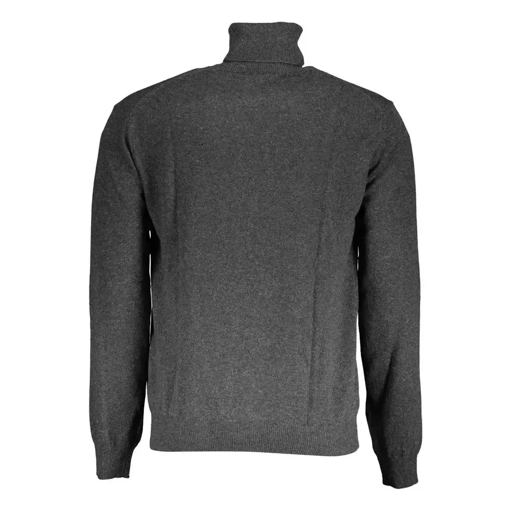 La Martina Gray Wool Men Sweater