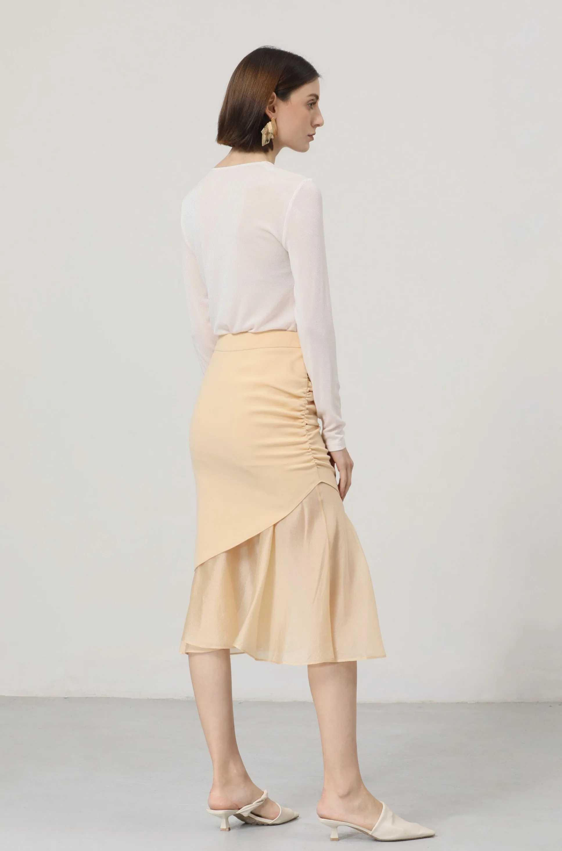 LINDONG | Mira Side Gathered Skirt