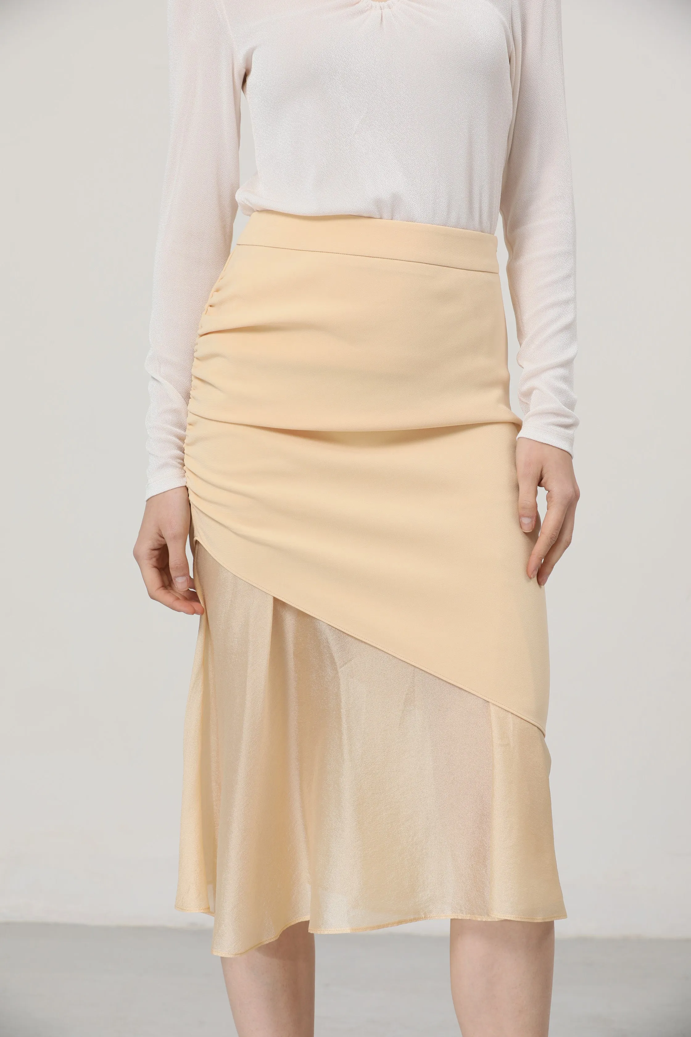 LINDONG | Mira Side Gathered Skirt