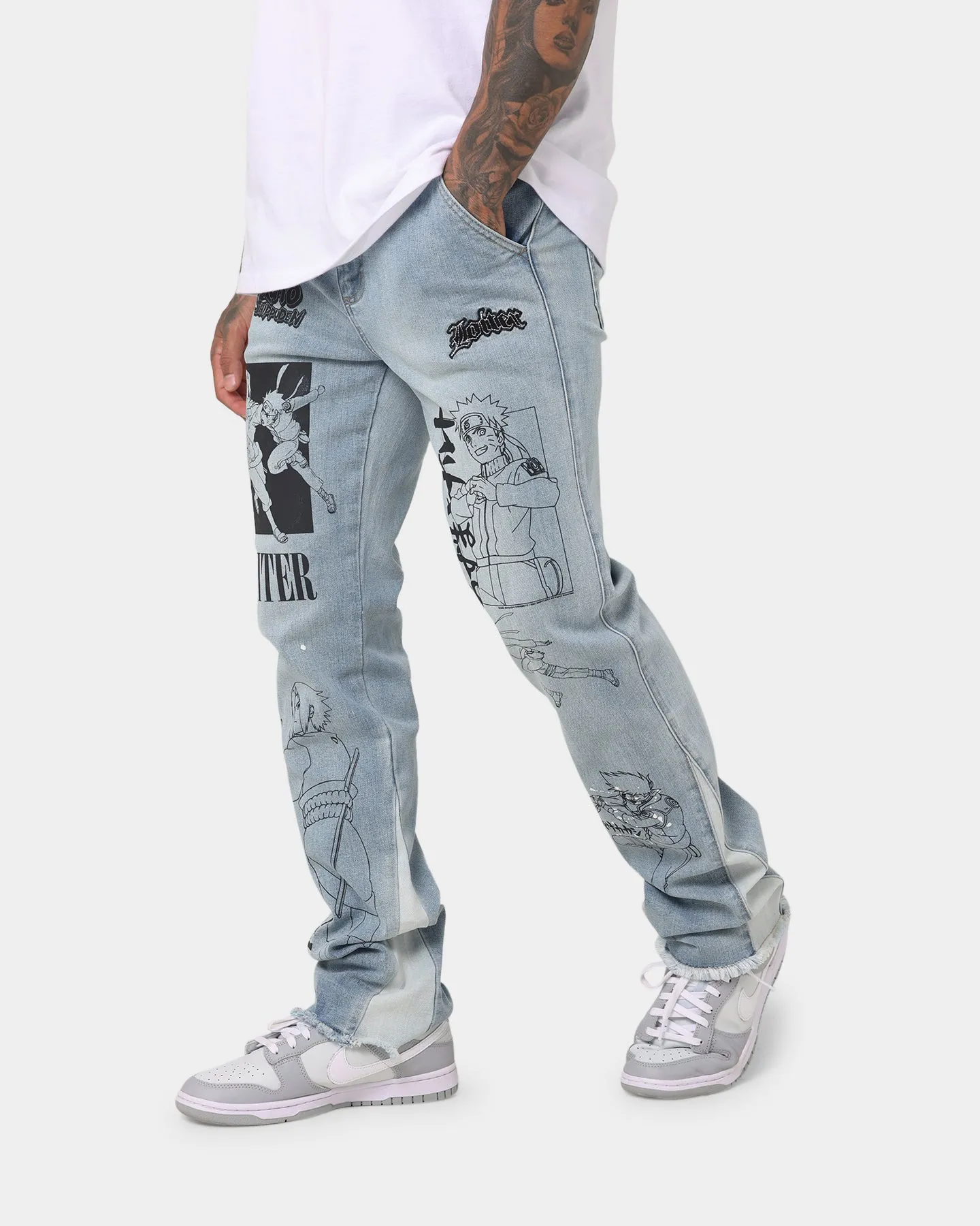 Loiter X Naruto Shippuden Jeans Vintage Blue