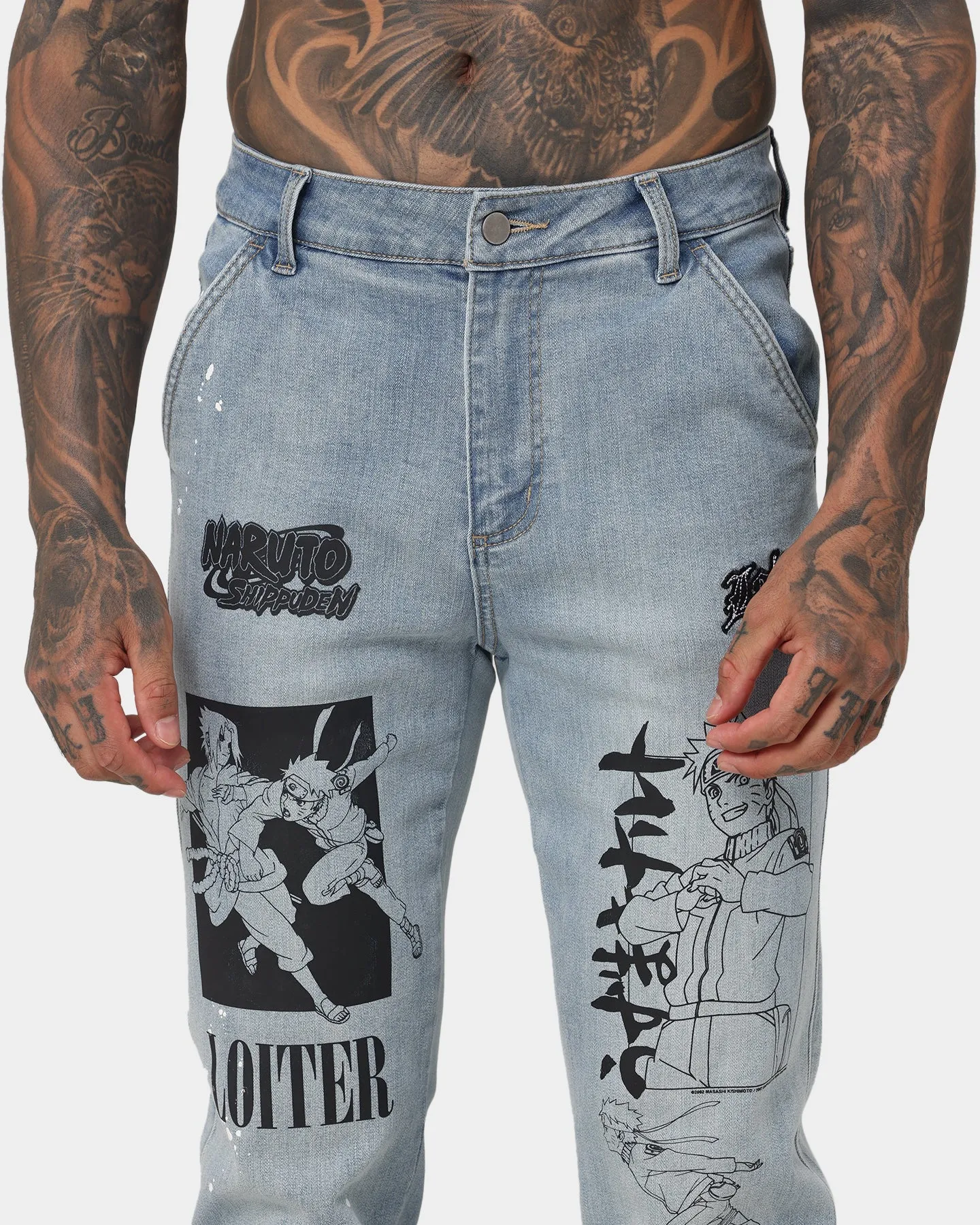 Loiter X Naruto Shippuden Jeans Vintage Blue