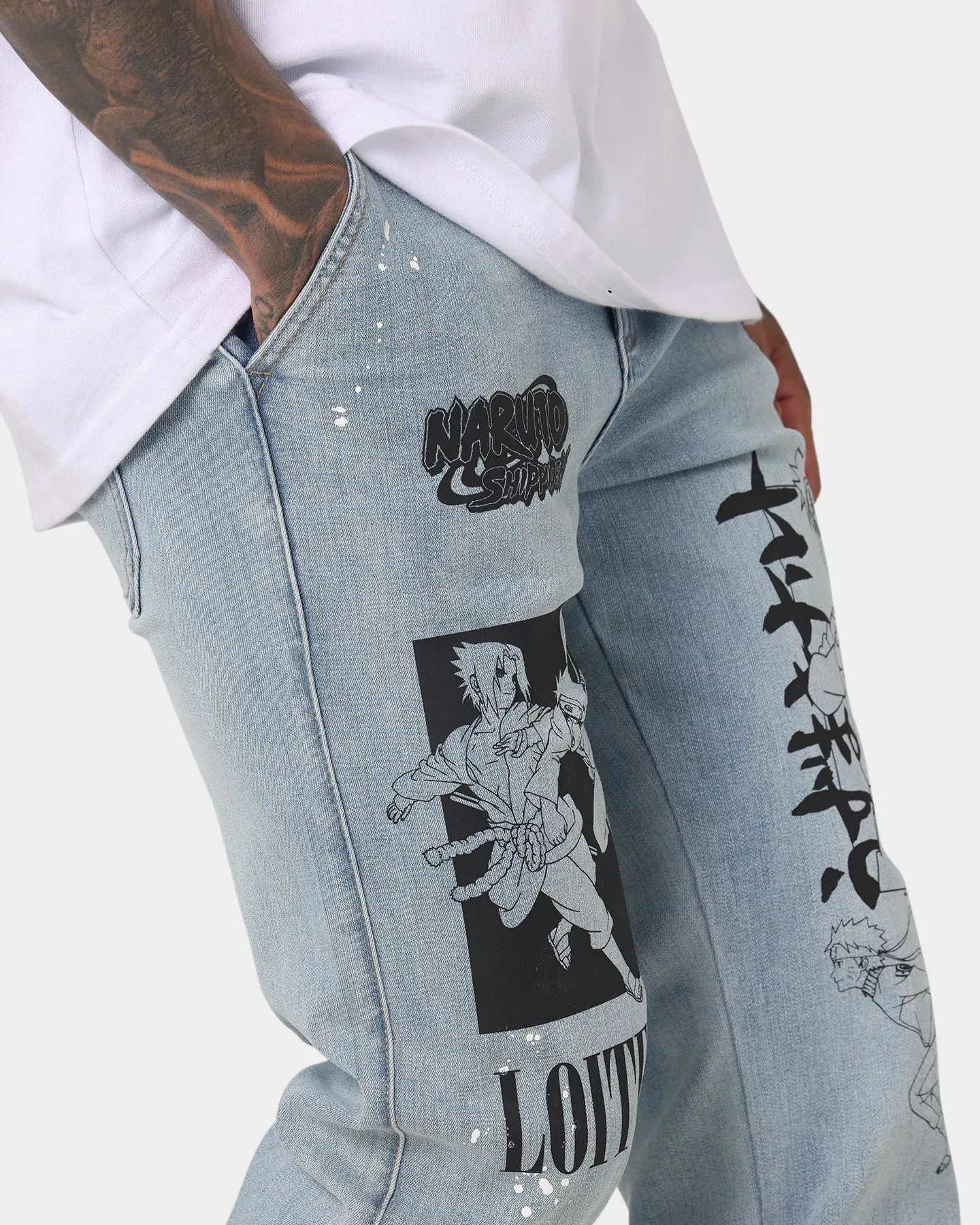 Loiter X Naruto Shippuden Jeans Vintage Blue