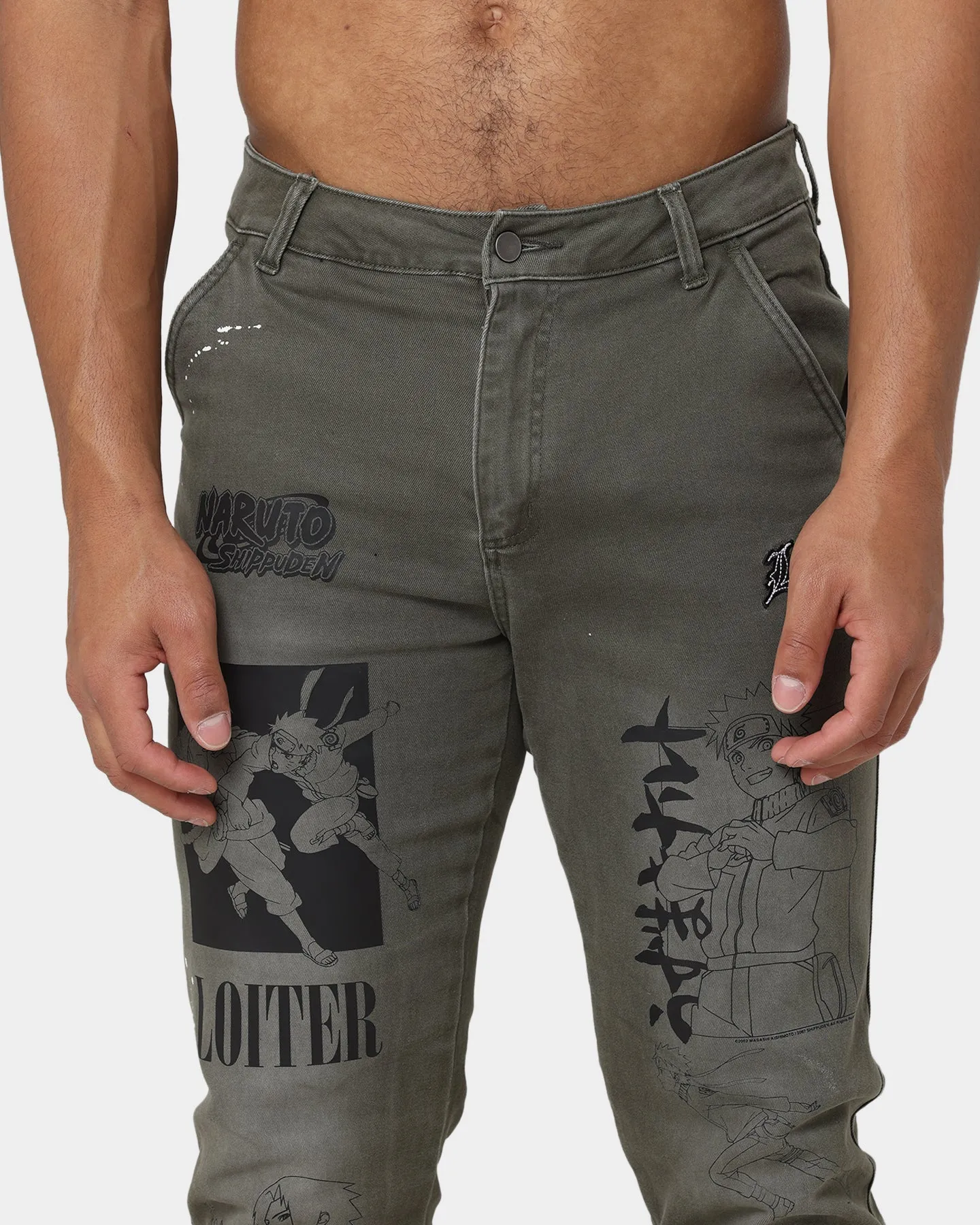 Loiter X Naruto Shippuden Jeans Vintage Khaki