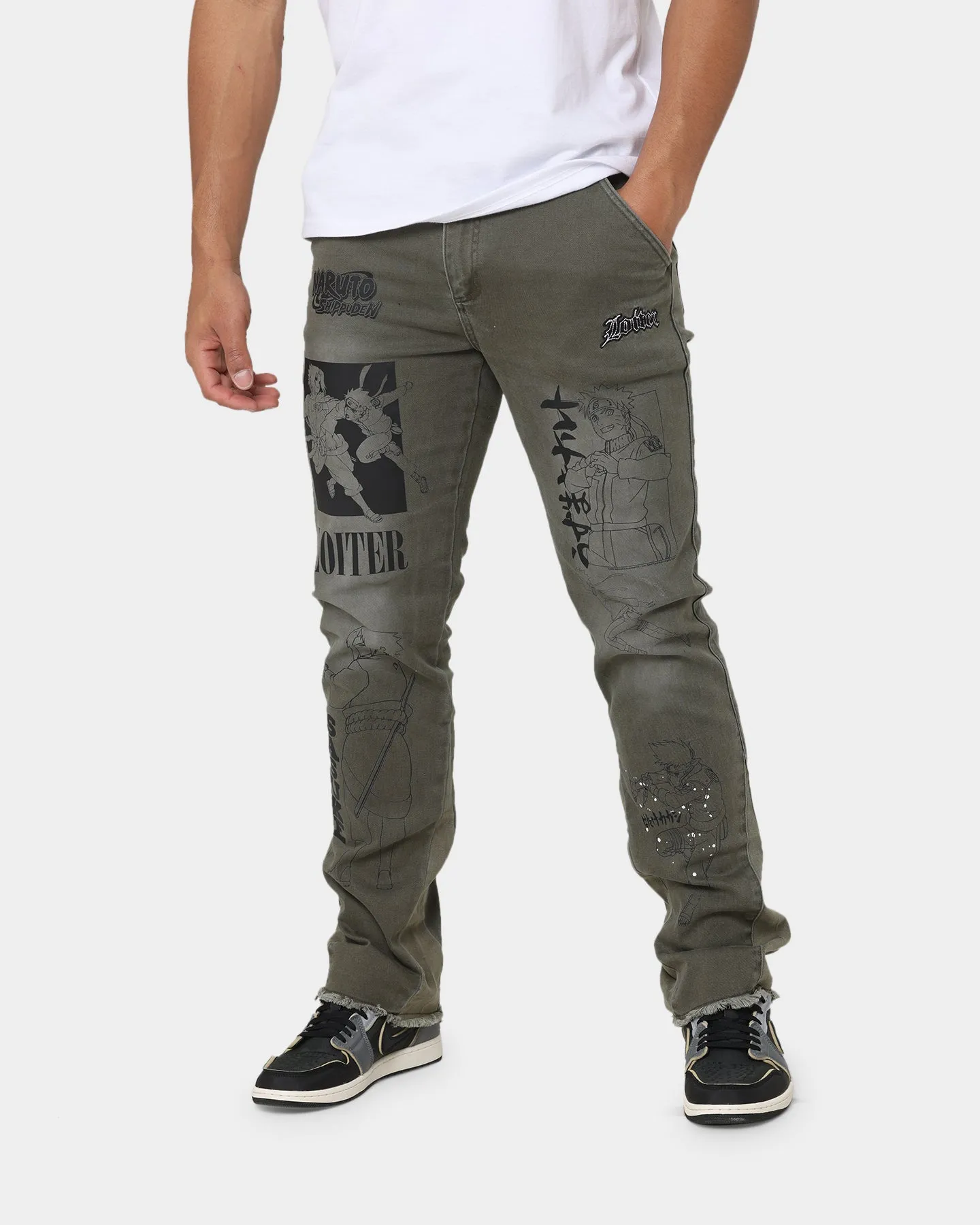 Loiter X Naruto Shippuden Jeans Vintage Khaki