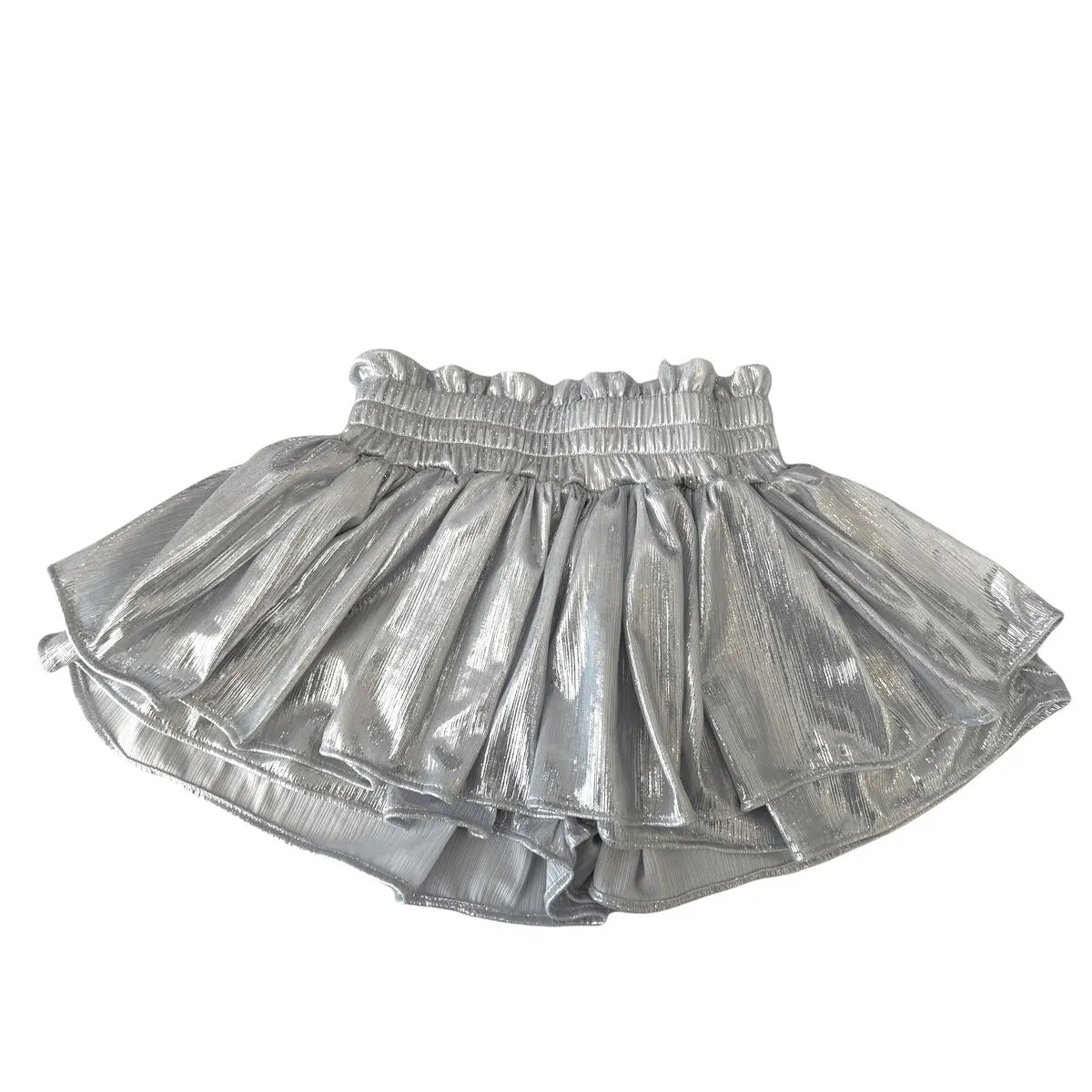 Lola and The Boys Metallic Skort - Silver