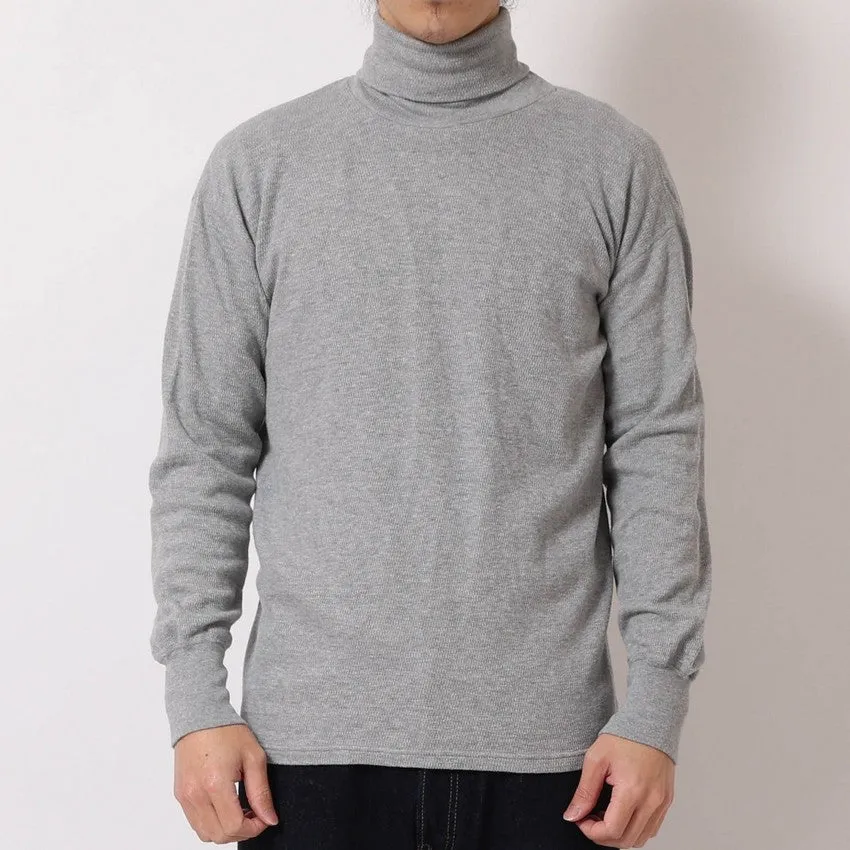 lot.54005 THERMAL TURTLENECK TEE<NAVY>