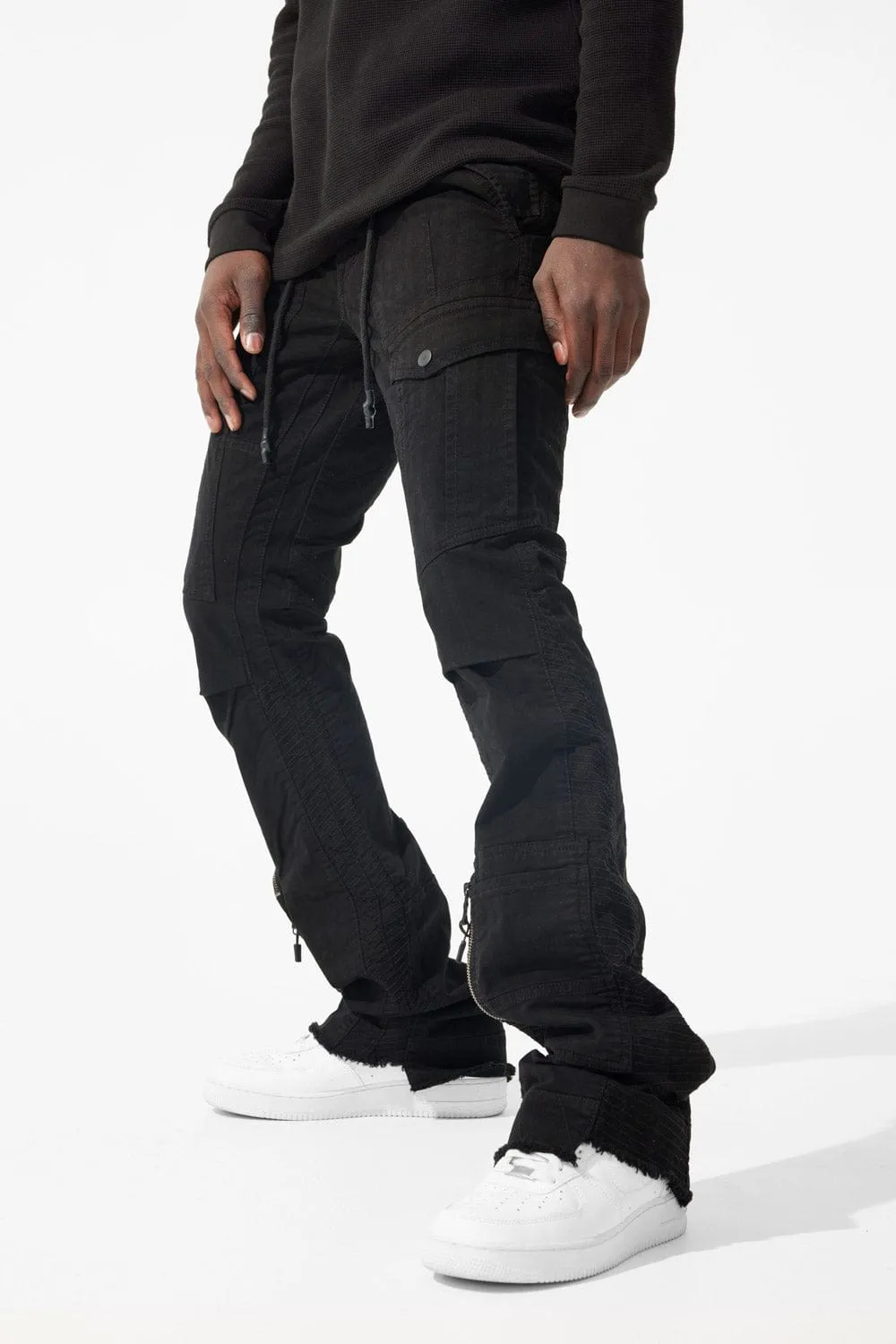 Martin Stacked - Aviation Cargo Pants (Black)