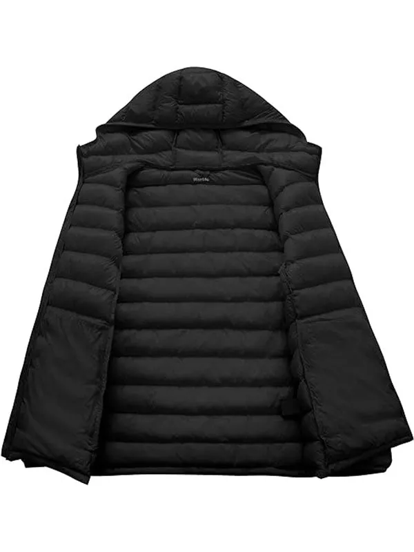 Men's Winter Jacket Hooded Lightweight Winter Coat Packable Puffer Jacket