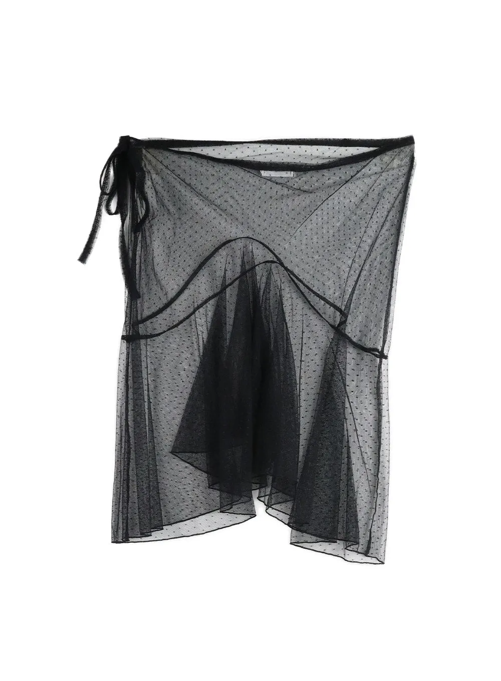 Mesh Polka Dot Cover-Up Skirt IM414