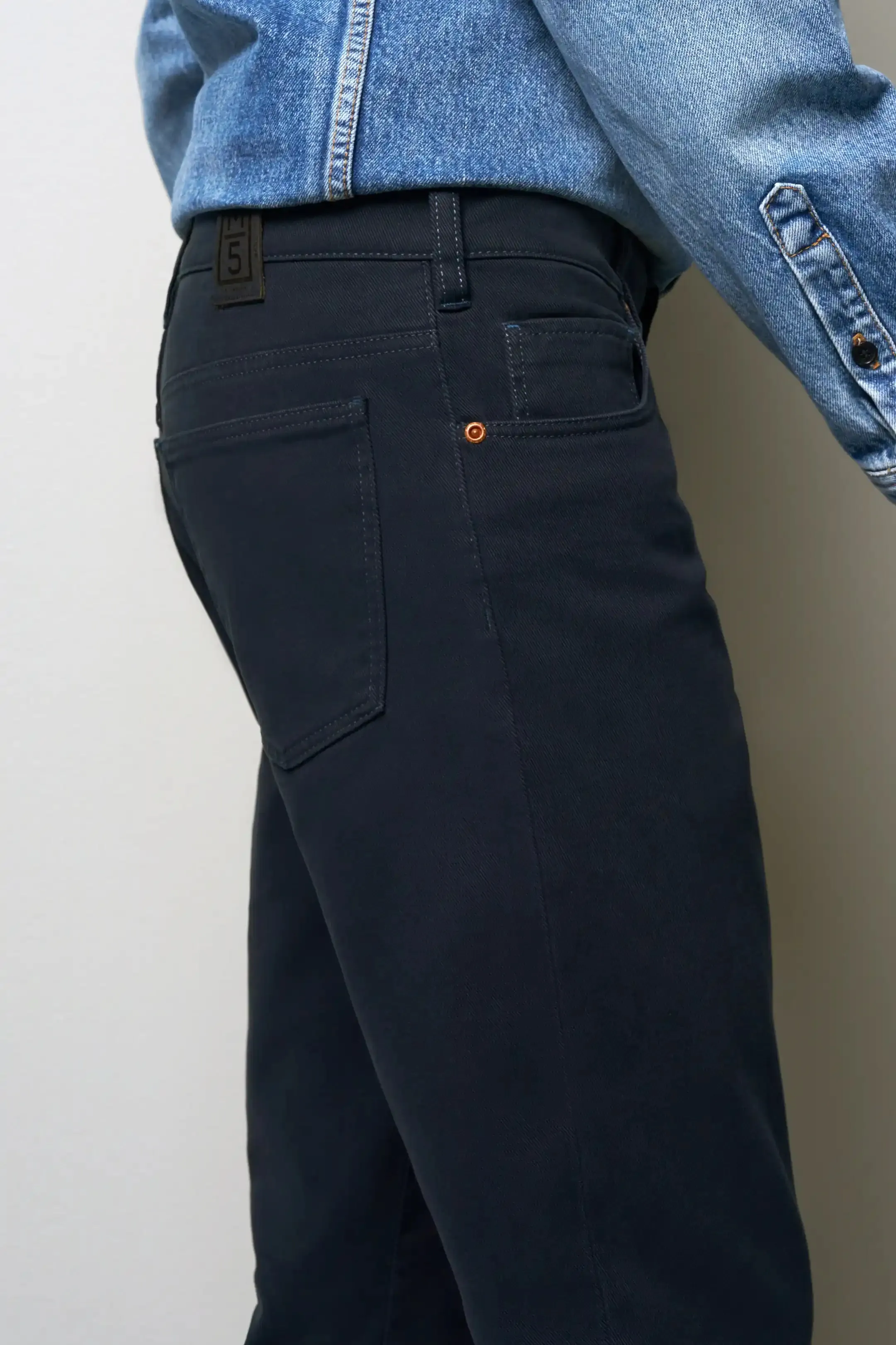 MEYER M5 Jeans - 6188 Cotton Twill Chinos - Blue