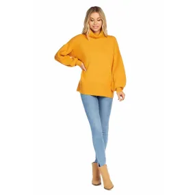 MUD Mustard Roxie Turtleneck Sweater