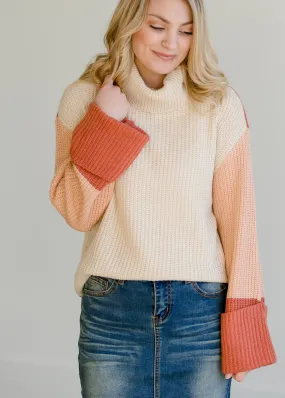 Multi Color Turtleneck Sweater - FINAL SALE