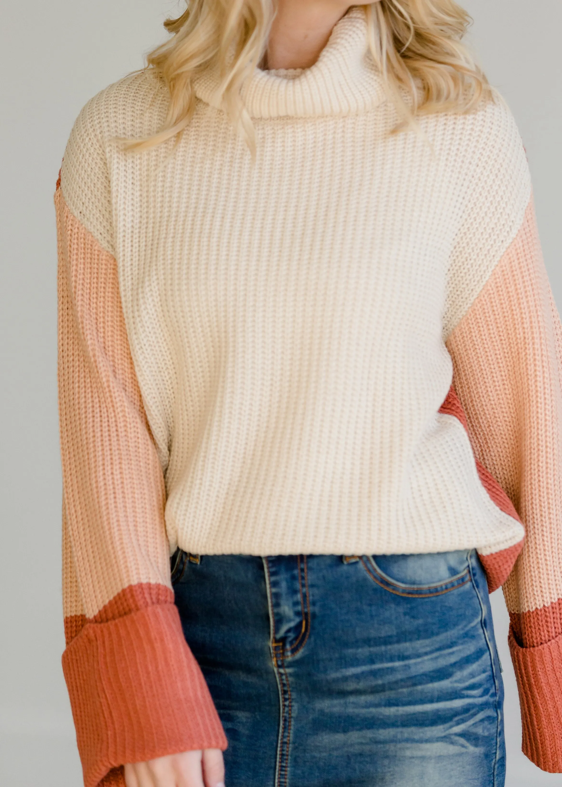 Multi Color Turtleneck Sweater - FINAL SALE