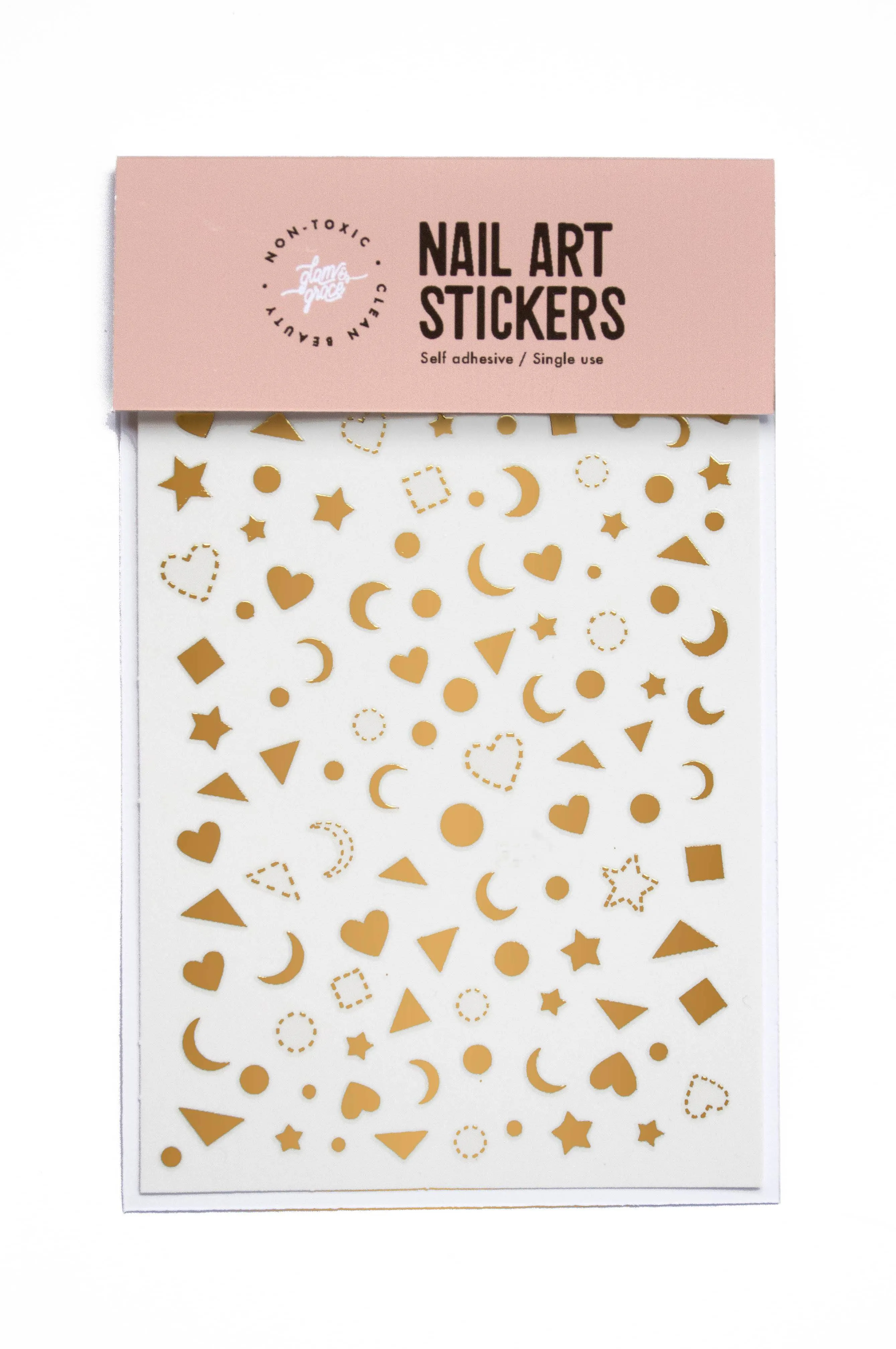 Nail Art Stickers - Metallic Gold