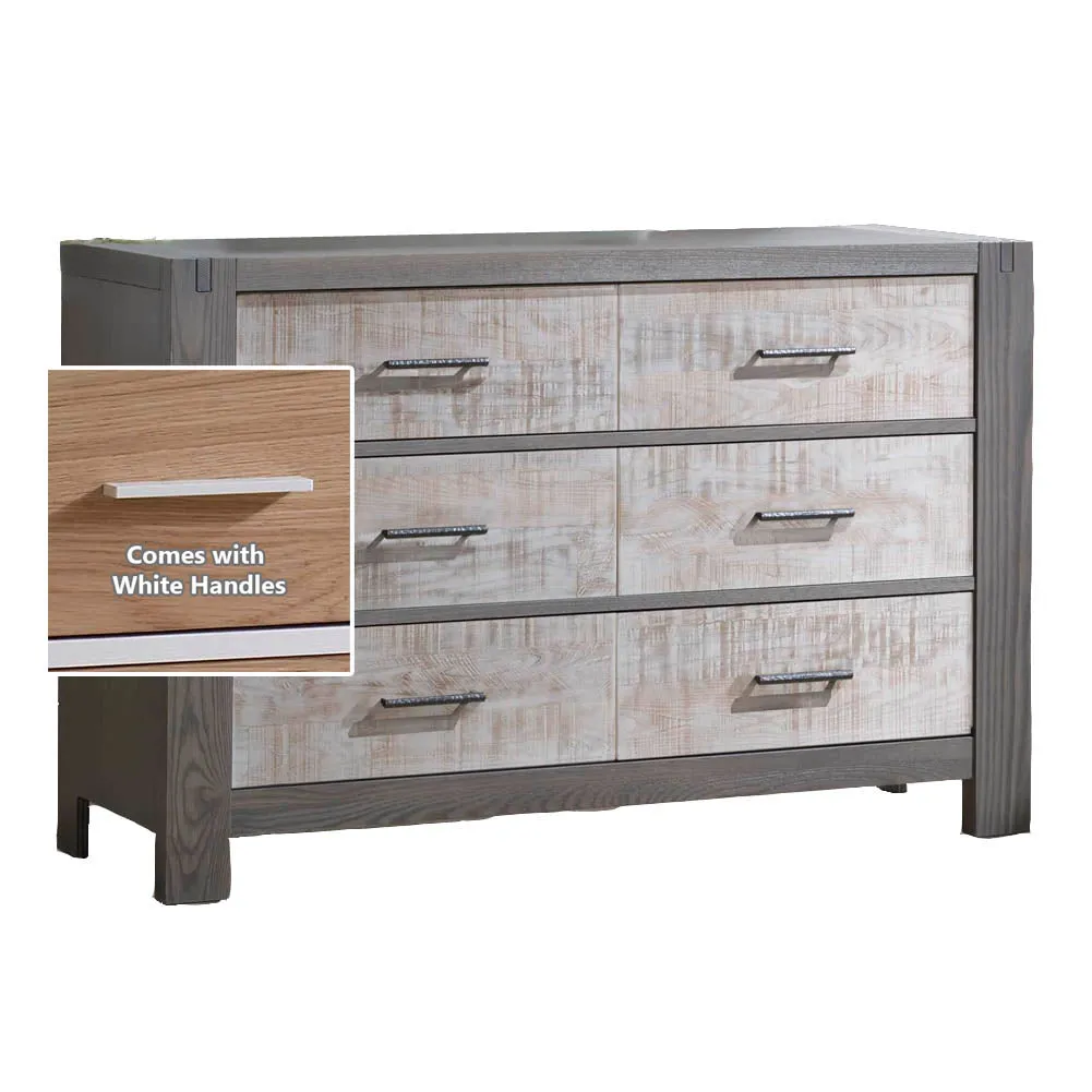 Natart Rustico Moderno Double Dresser