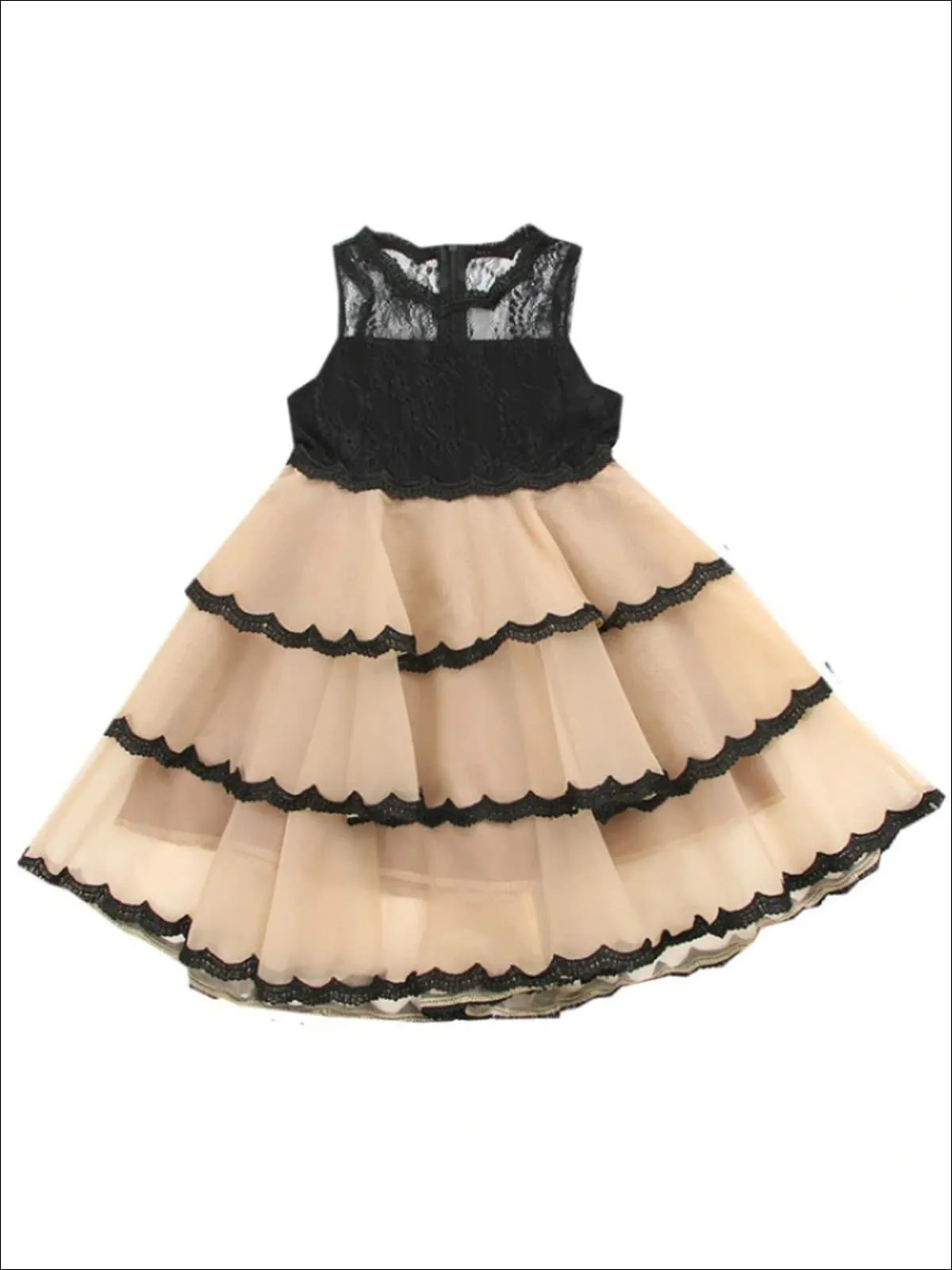 Nature's Blessings Tiered Tulle Party Dress