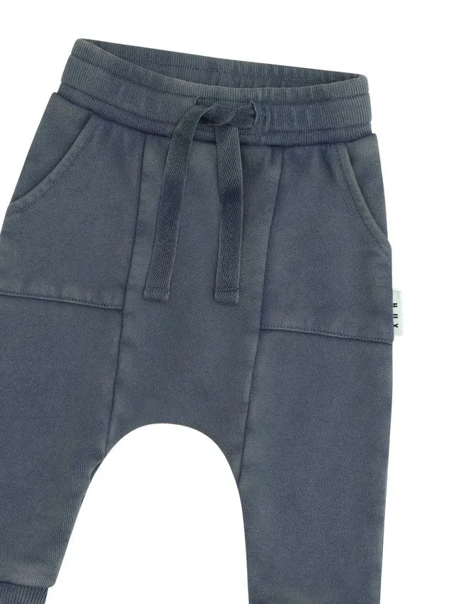 Navy Drop Crotch Sweatpants