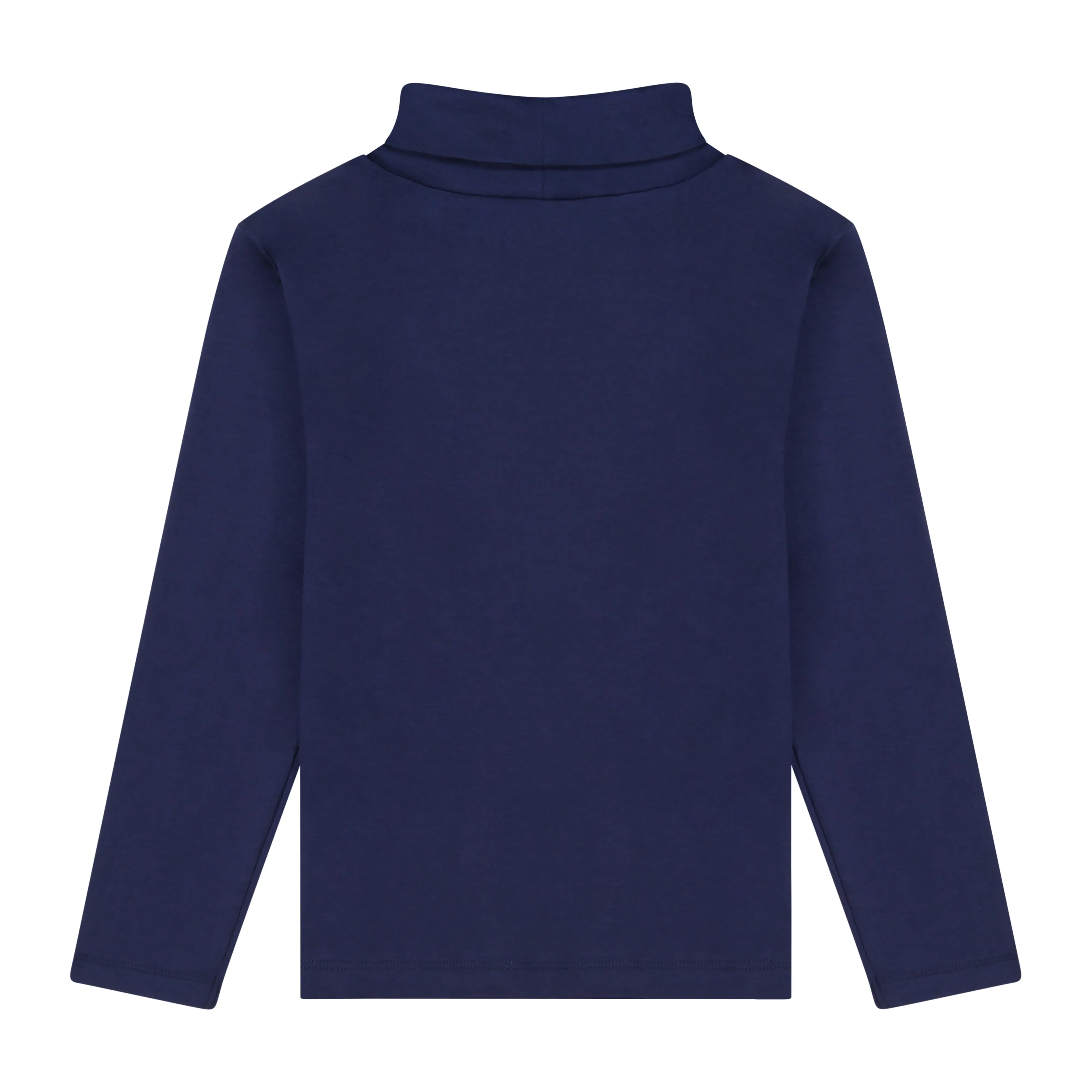 Navy Pima Cotton Turtleneck