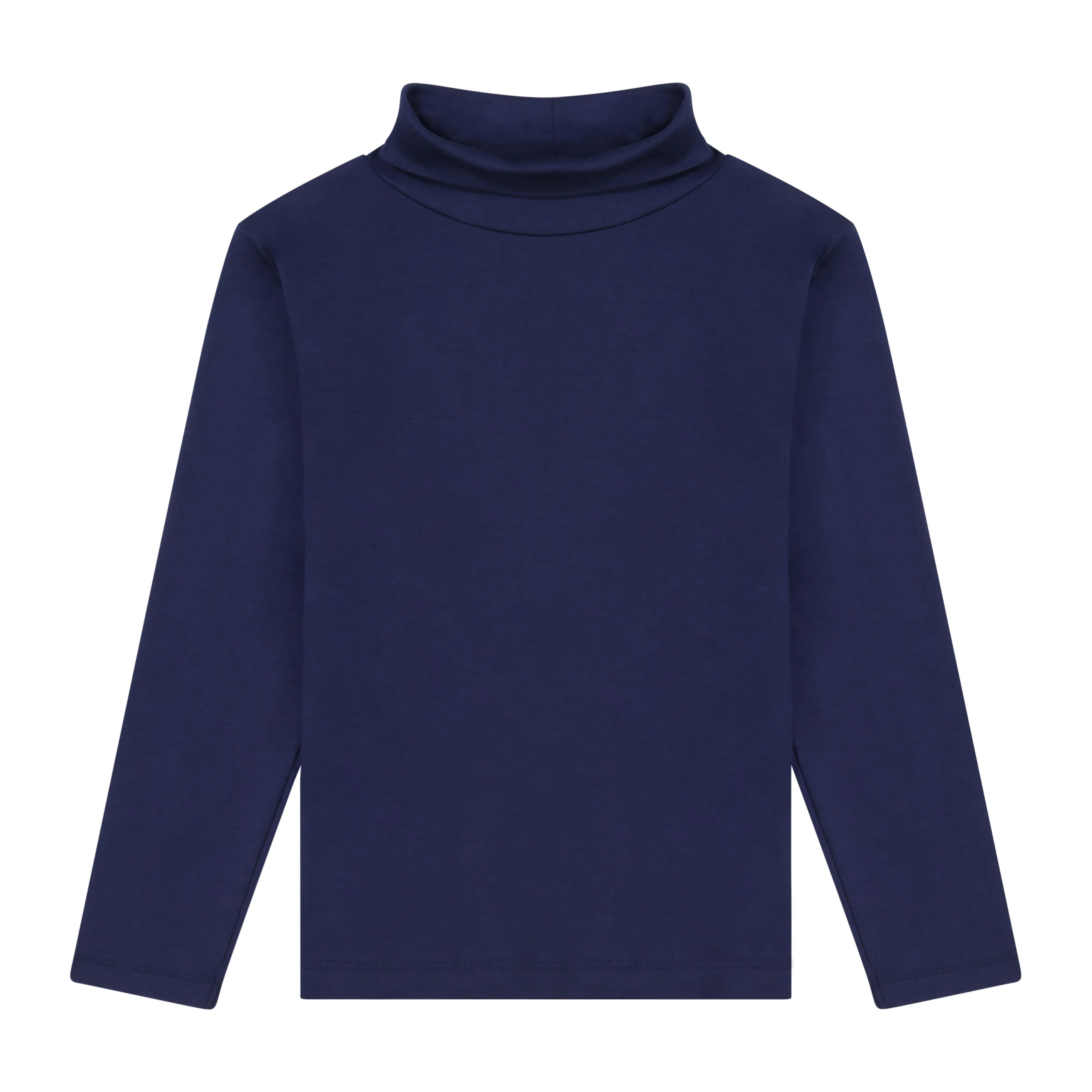 Navy Pima Cotton Turtleneck