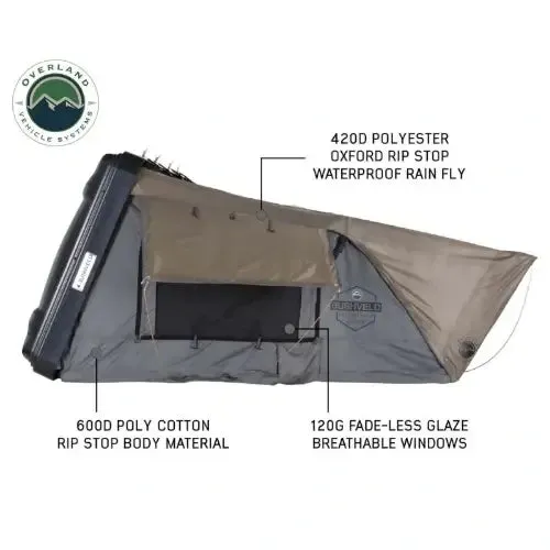 Overland Vehicle Systems Bushveld Hard Shell Roof Top Tent