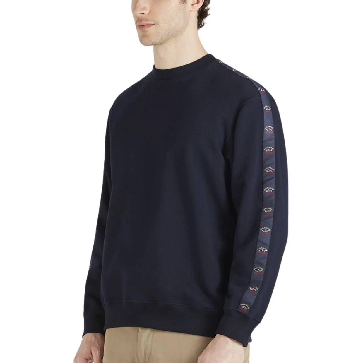 Paul & Shark Organic Cotton Sweatshirt With Logo Tape