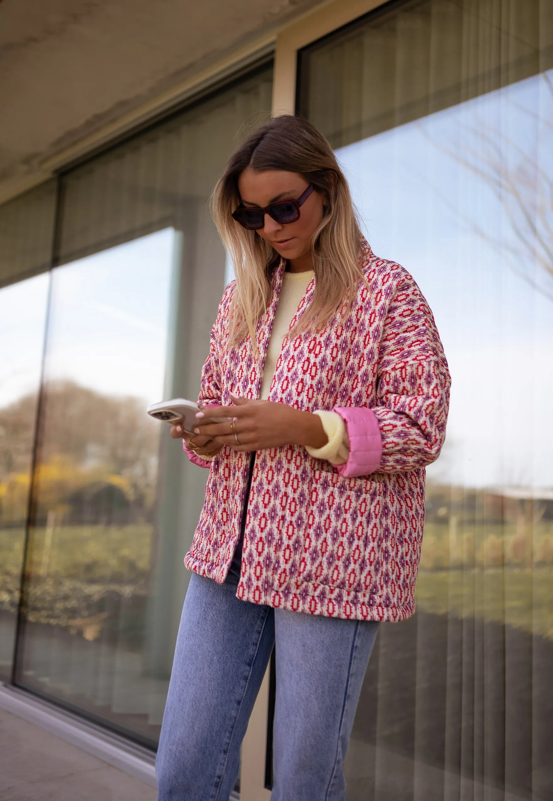 Pink Belinda Quilted Jacket