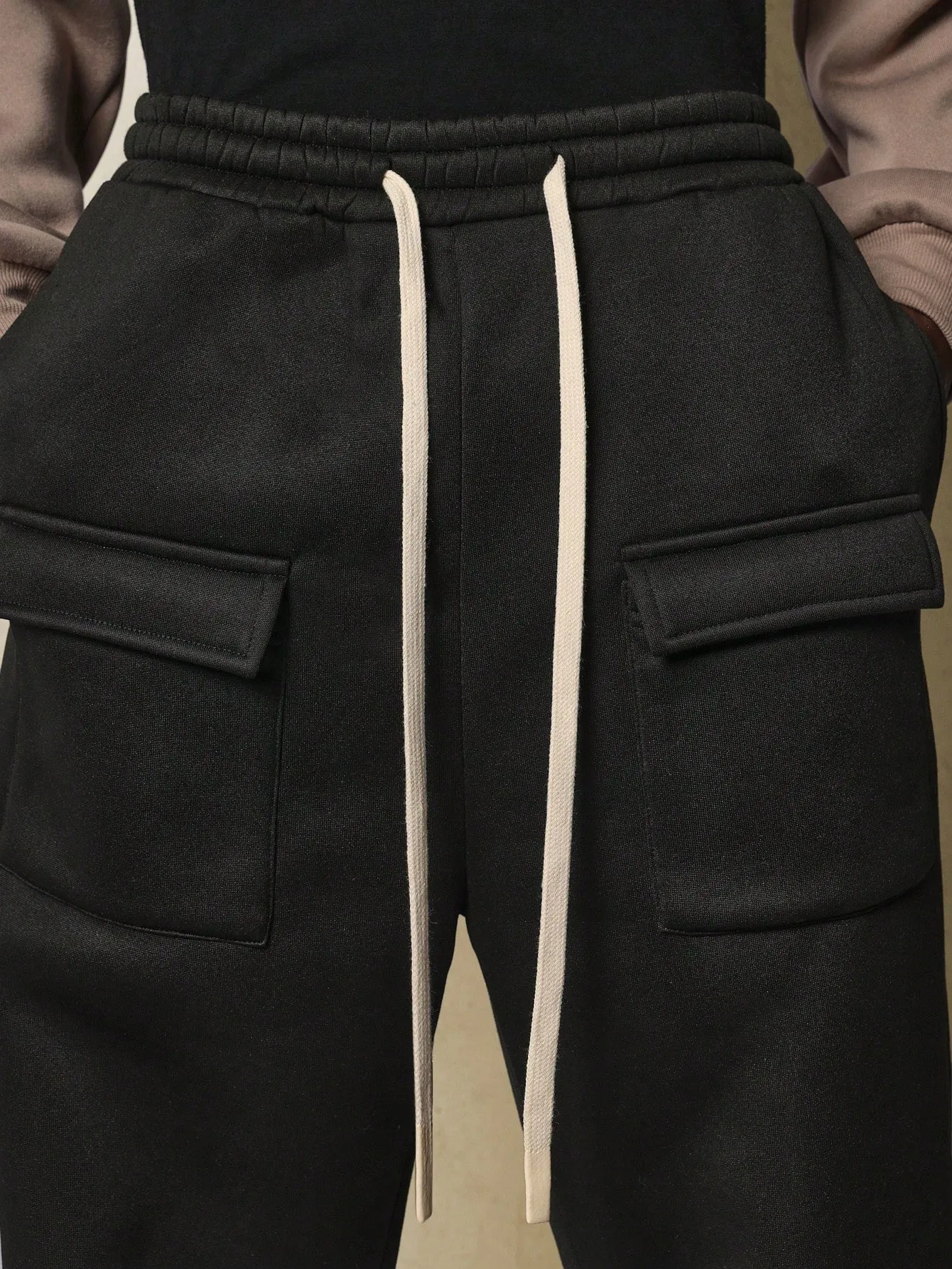 Pull On Straight Fit Multi Pocket Sweatpants