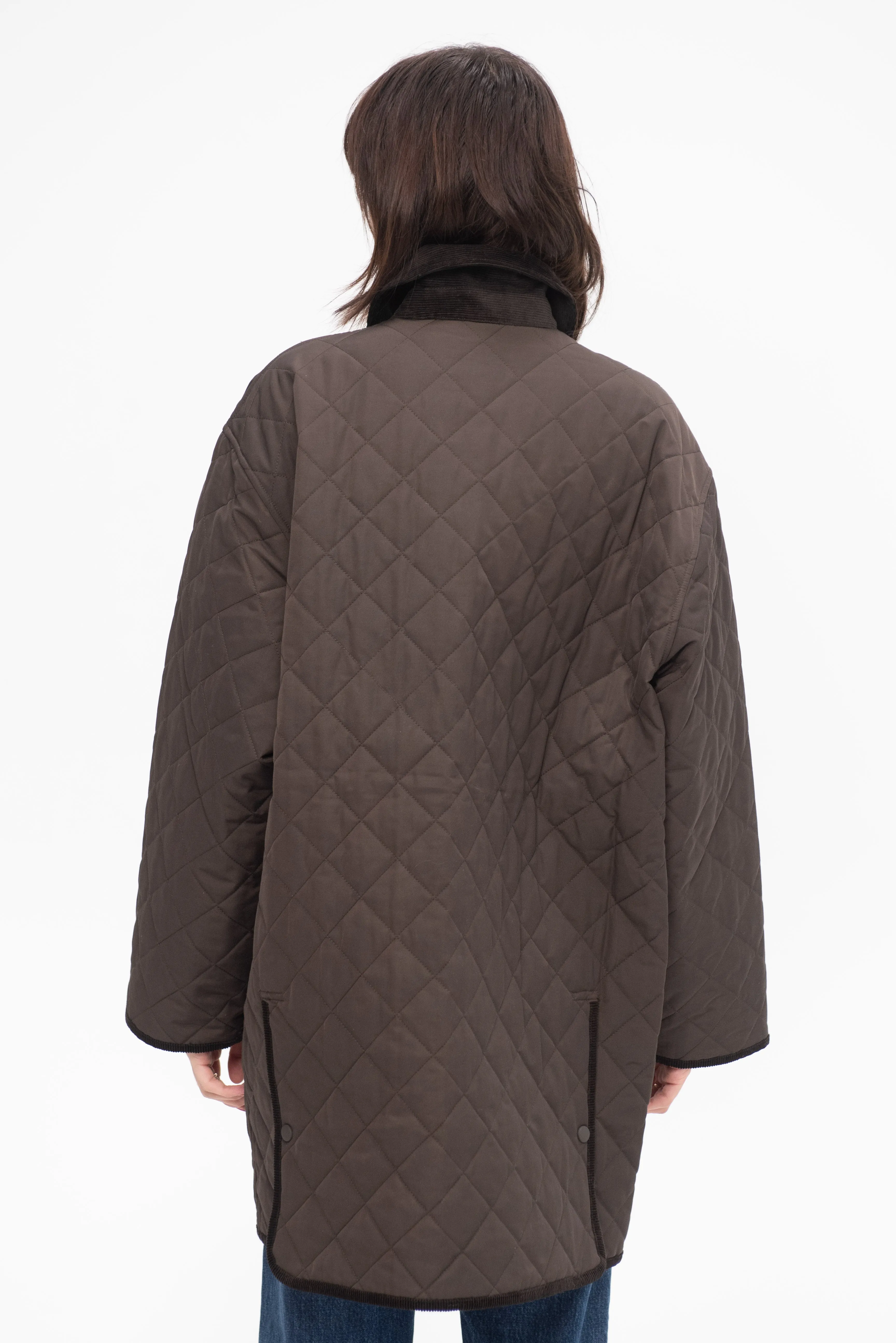 Quilted Barn Jacket, Espresso