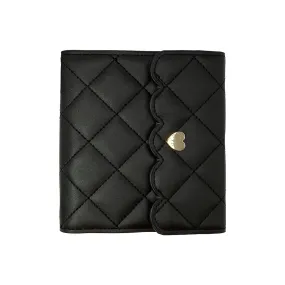 Quilted Black Mini Album (light gold hardware)