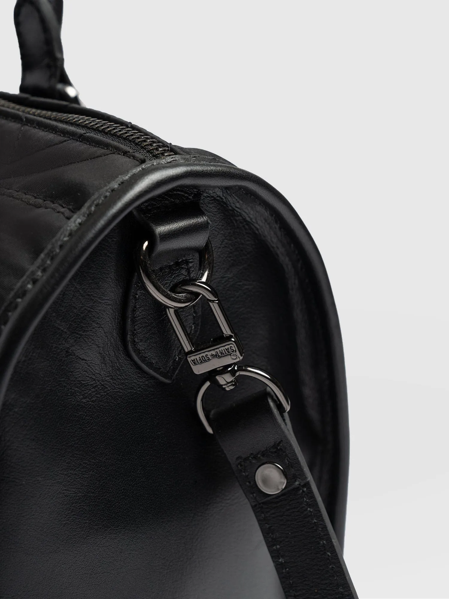 Quilted Maeve Duffle Bag - Black